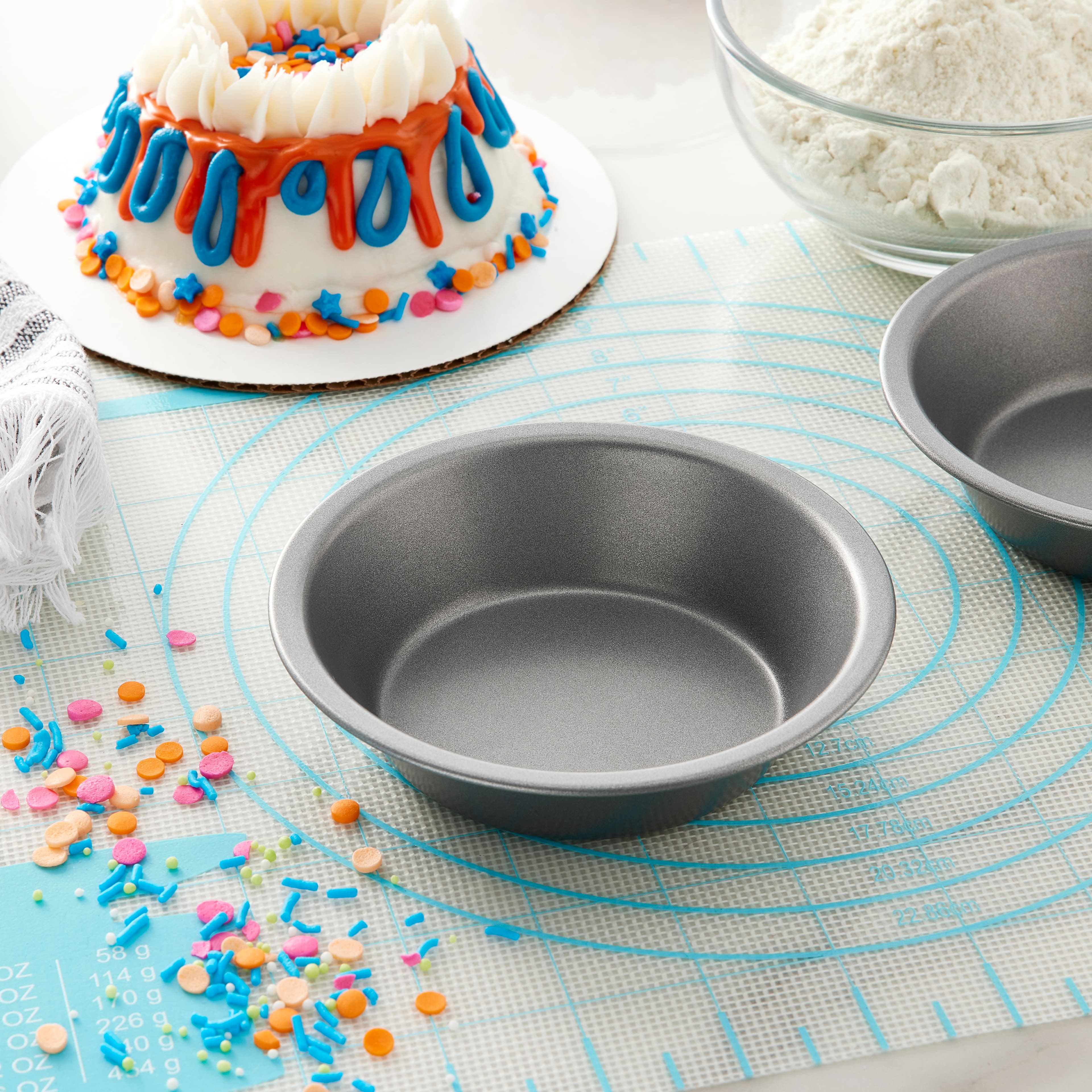 8 Packs: 3 ct. (24 total) Mini Round Pan Set by Makery®