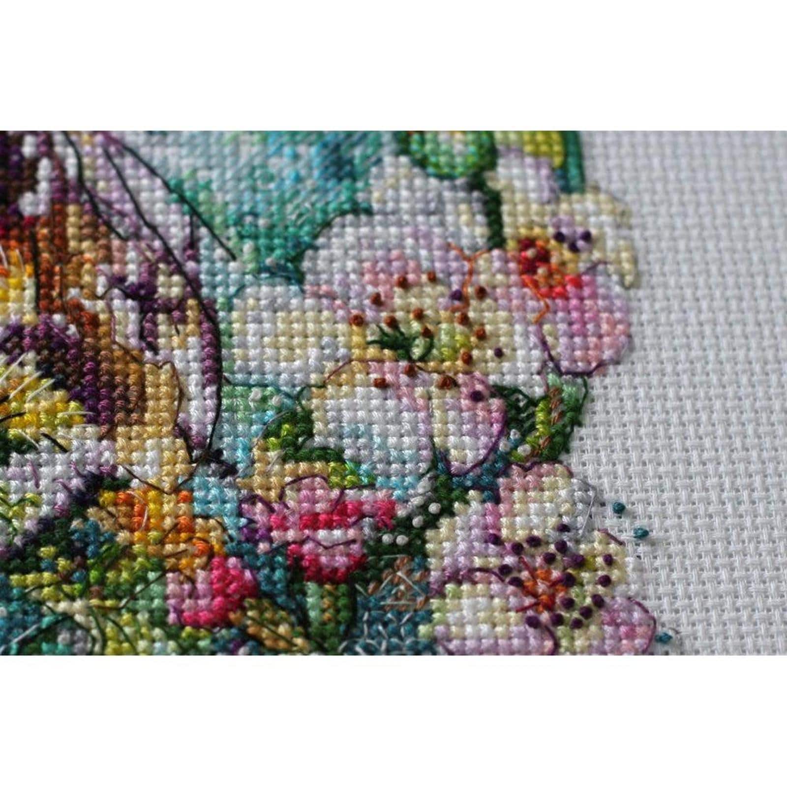 Abris Art Caramel Spider Web Cross-Stitch Kit