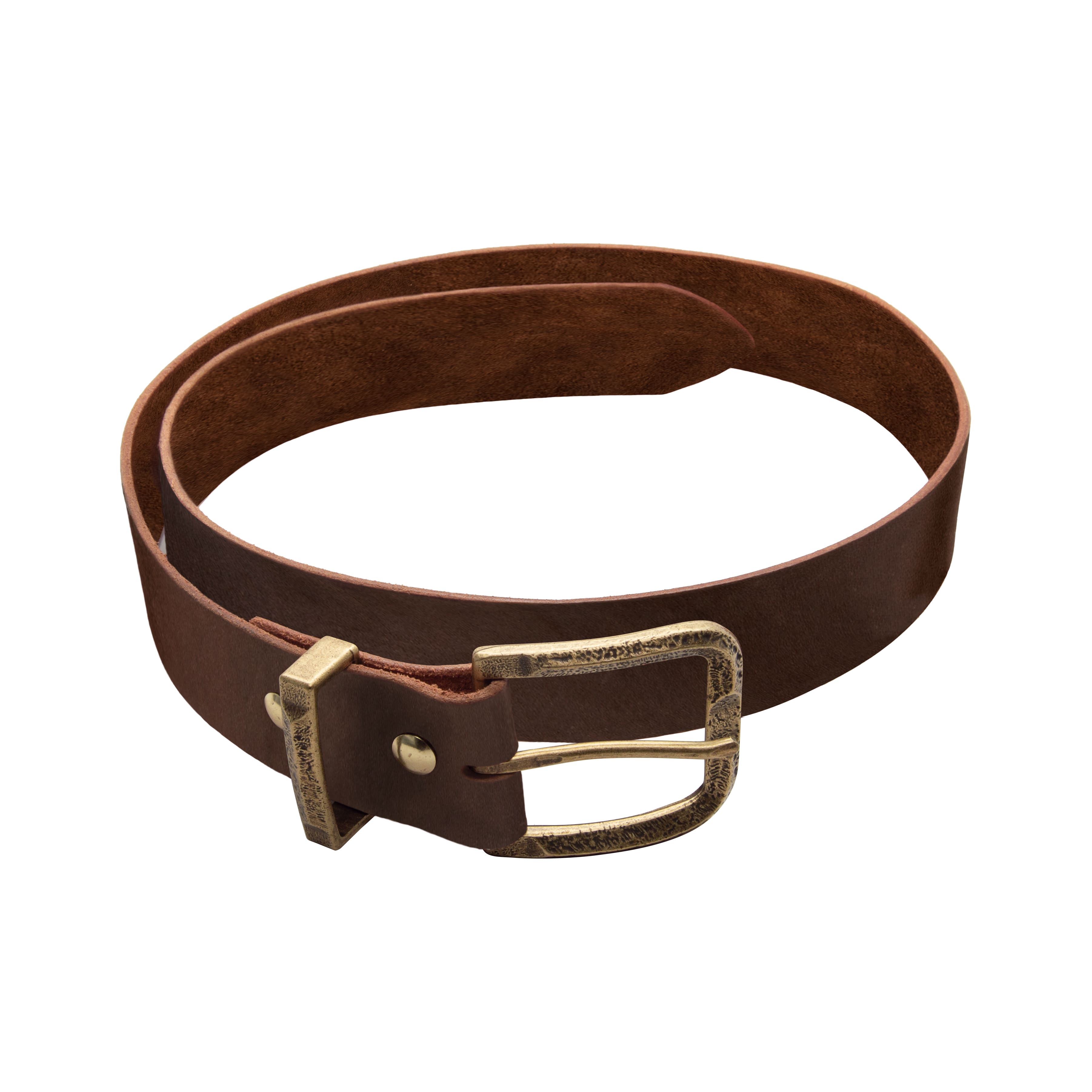 Brown Leather Belt Strap by ArtMinds™