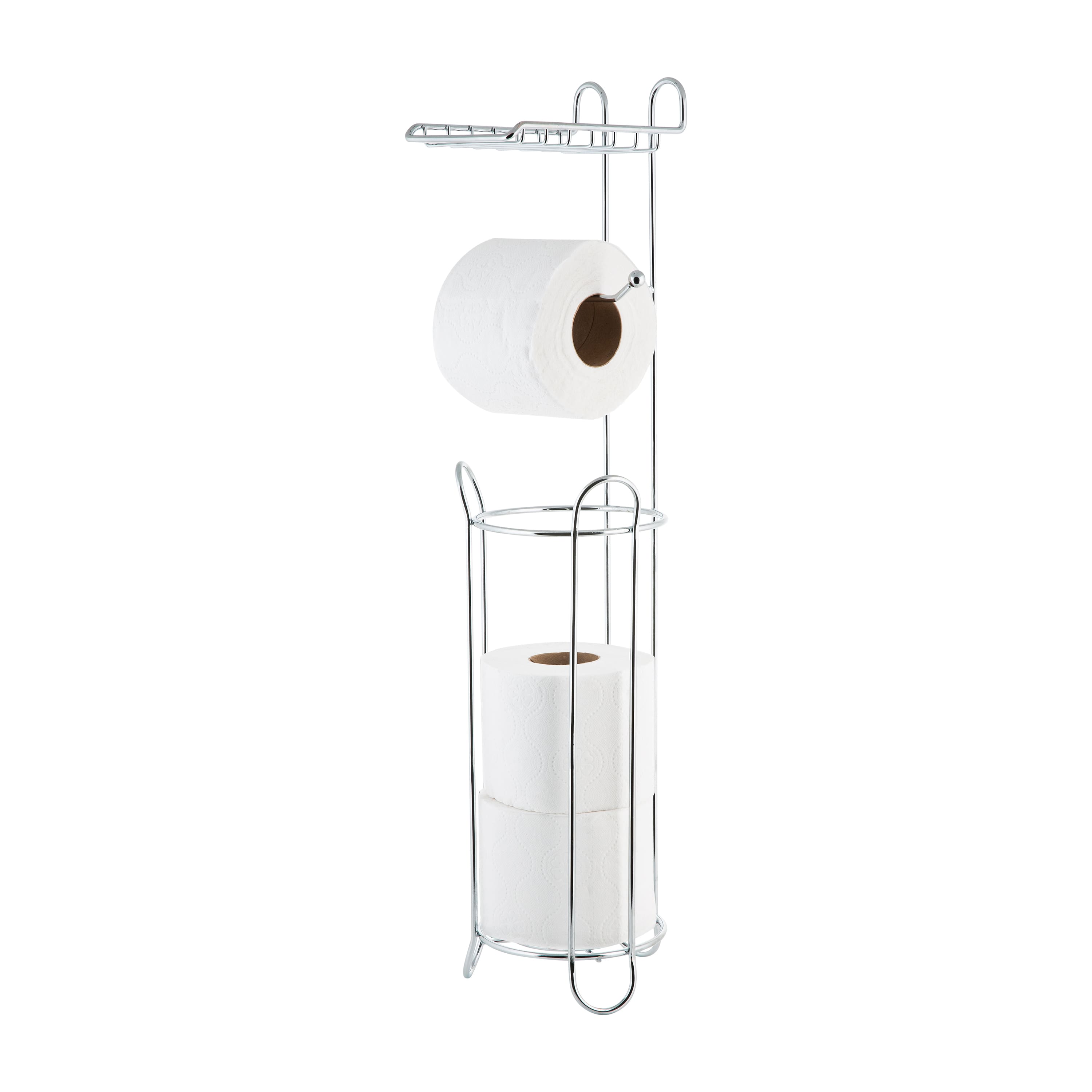 Bath Bliss Royal Toilet Paper Holder and Dispenser in Chrome