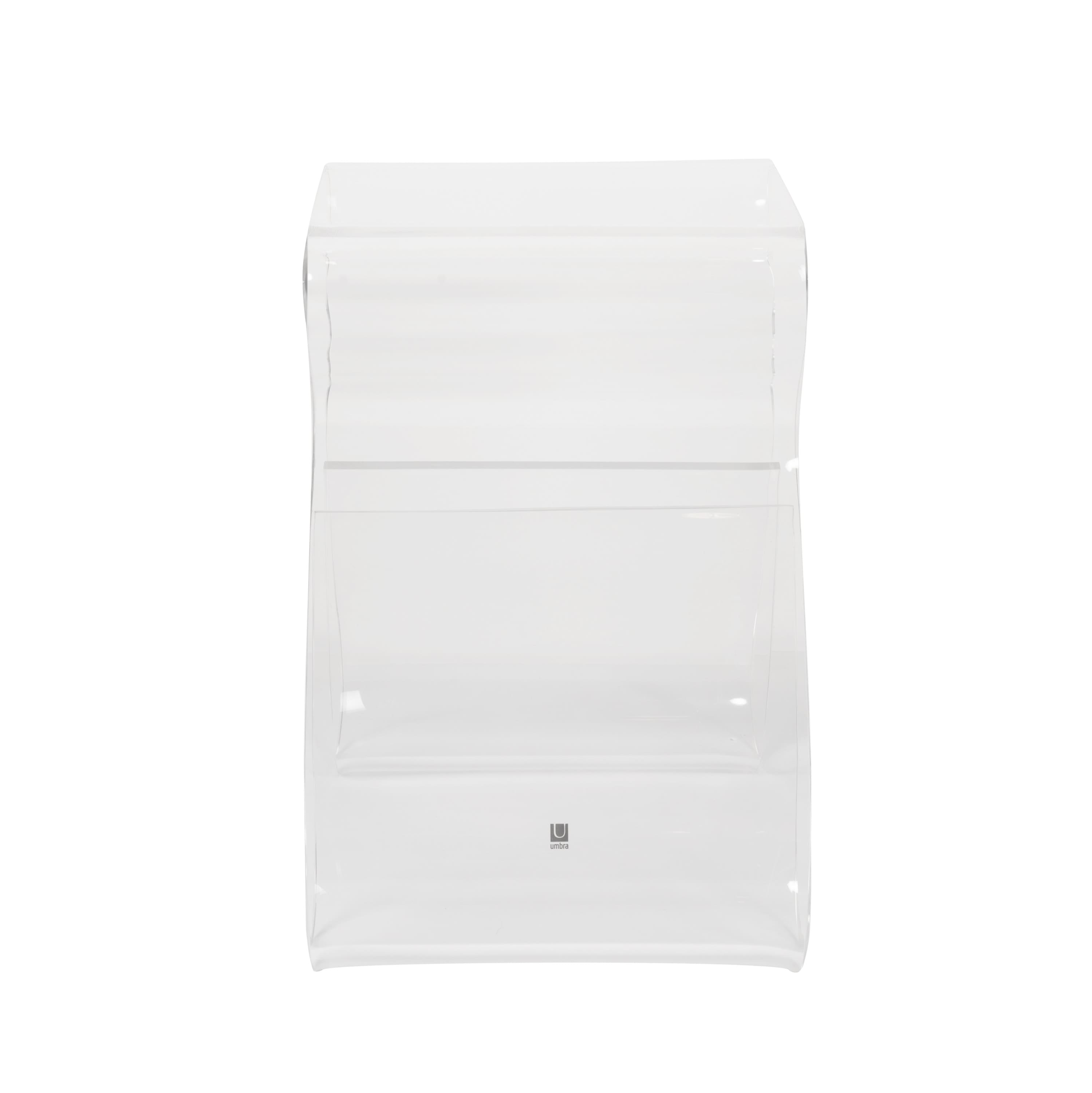 Umbra 17" x 17" Clear Magino Stool with Magazine Rack
