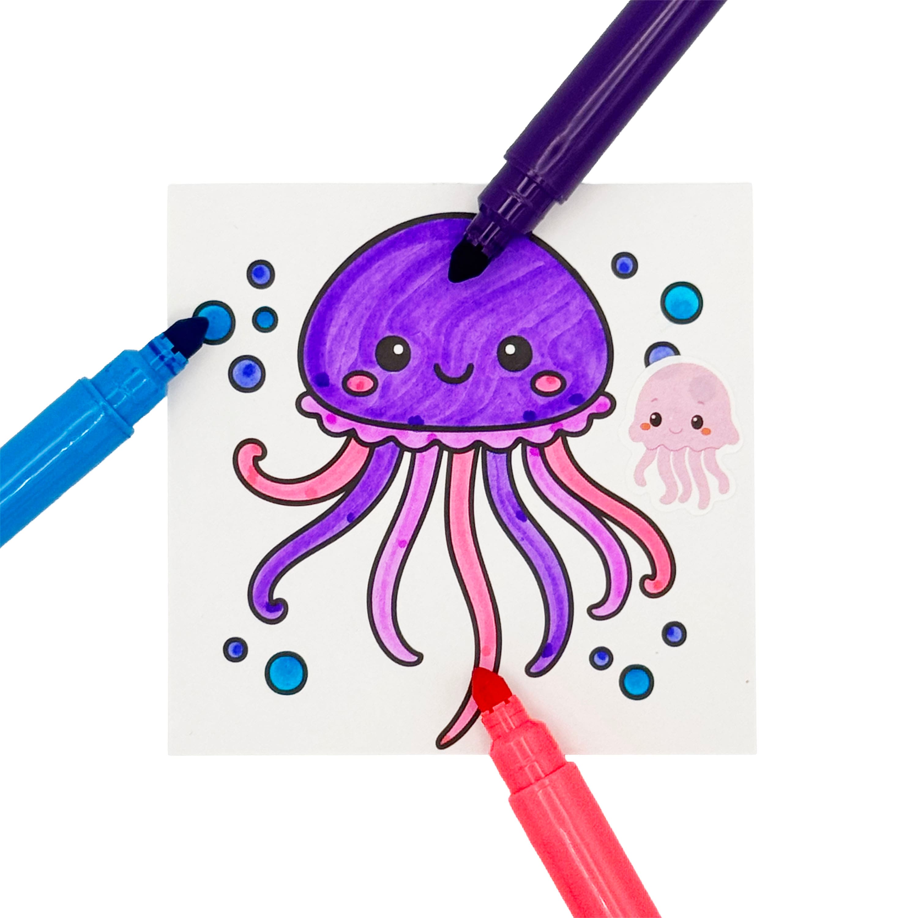 Little Yellow Bicycle® Sea Creatures Mini Coloring Book