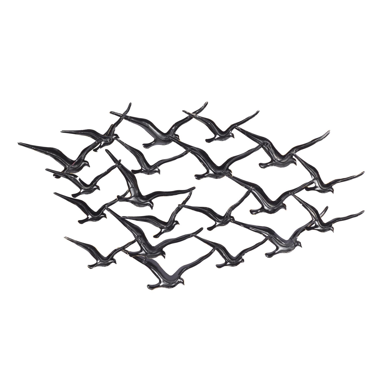 Gold Iron Coastal Birds Wall Décor