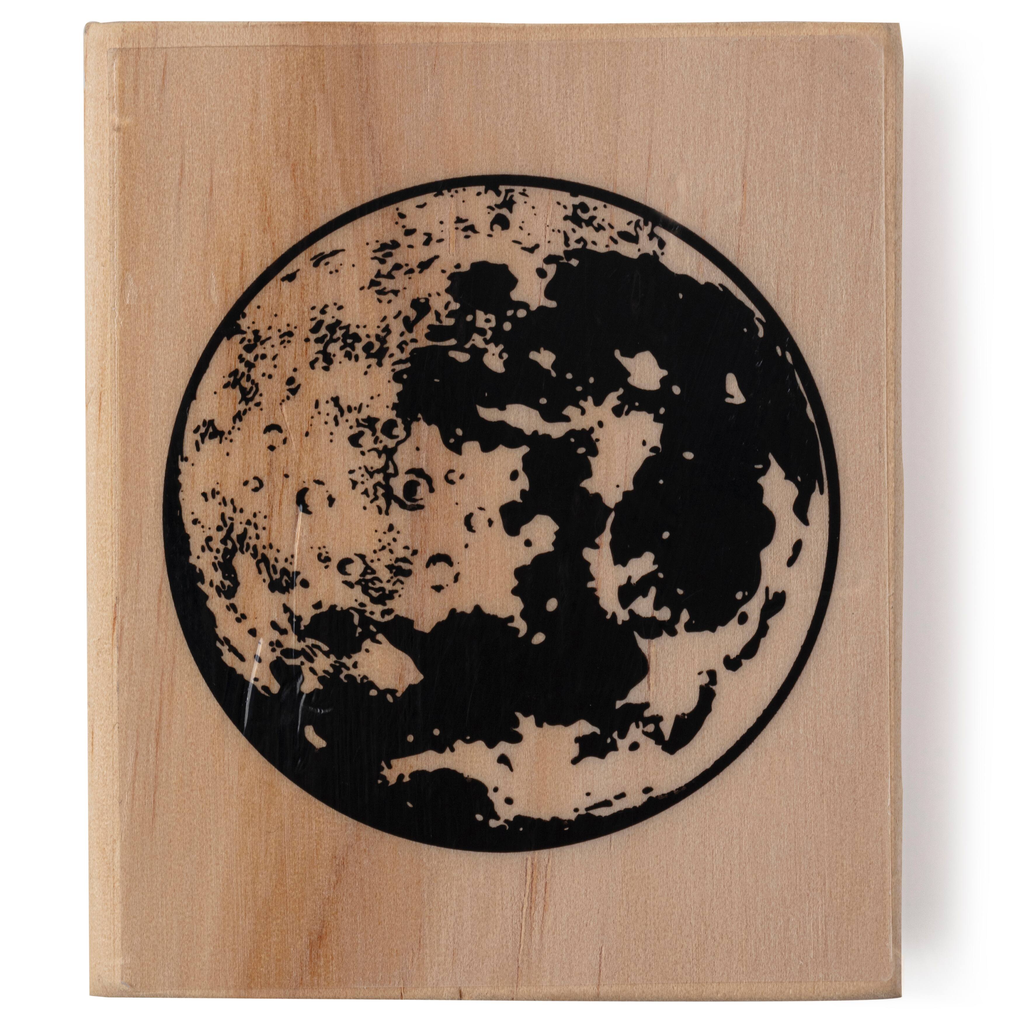 6 Pack: Moon Wood Stamp by Recollections™
