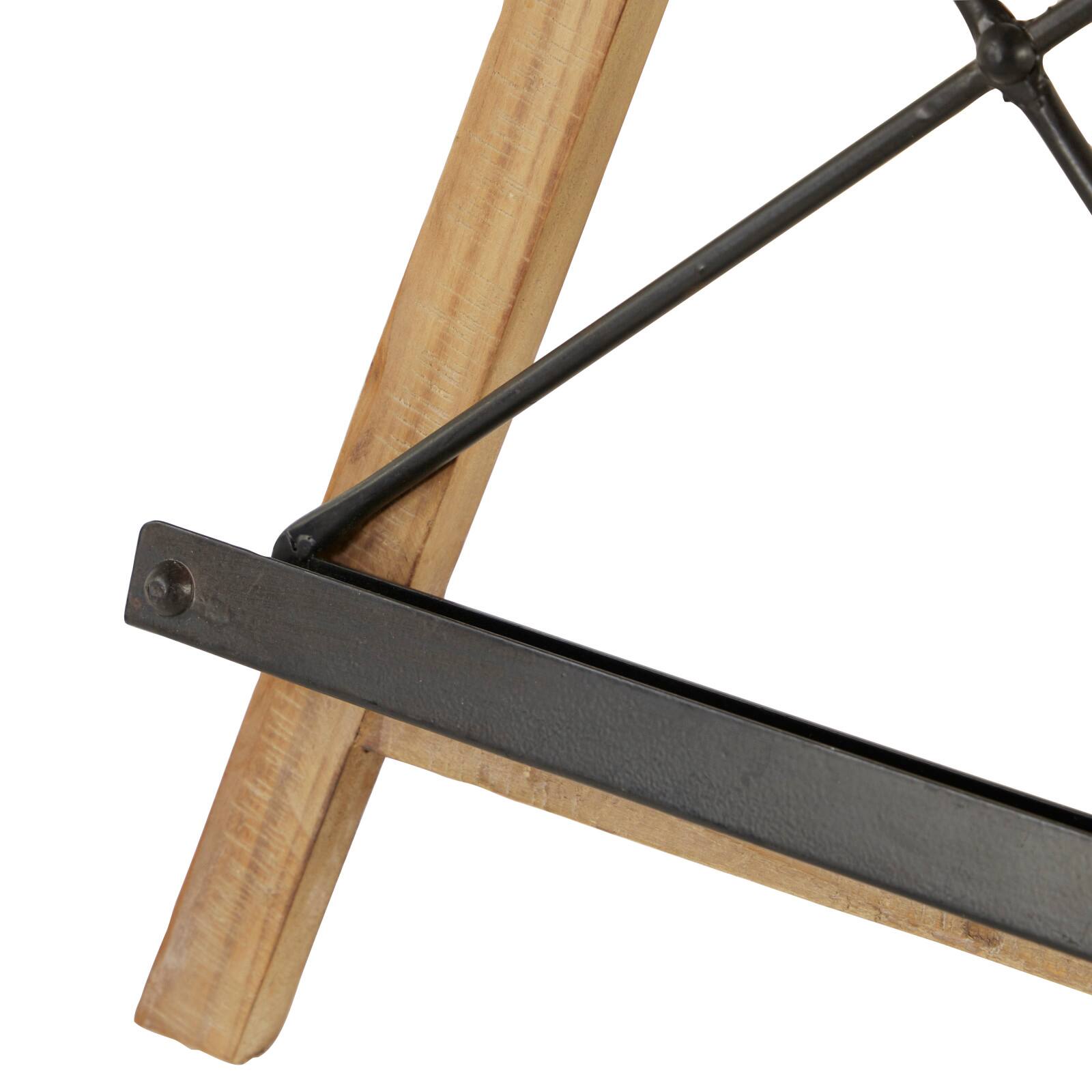 Light Brown Iron Industrial Easel, 26" x 14" x 9"
