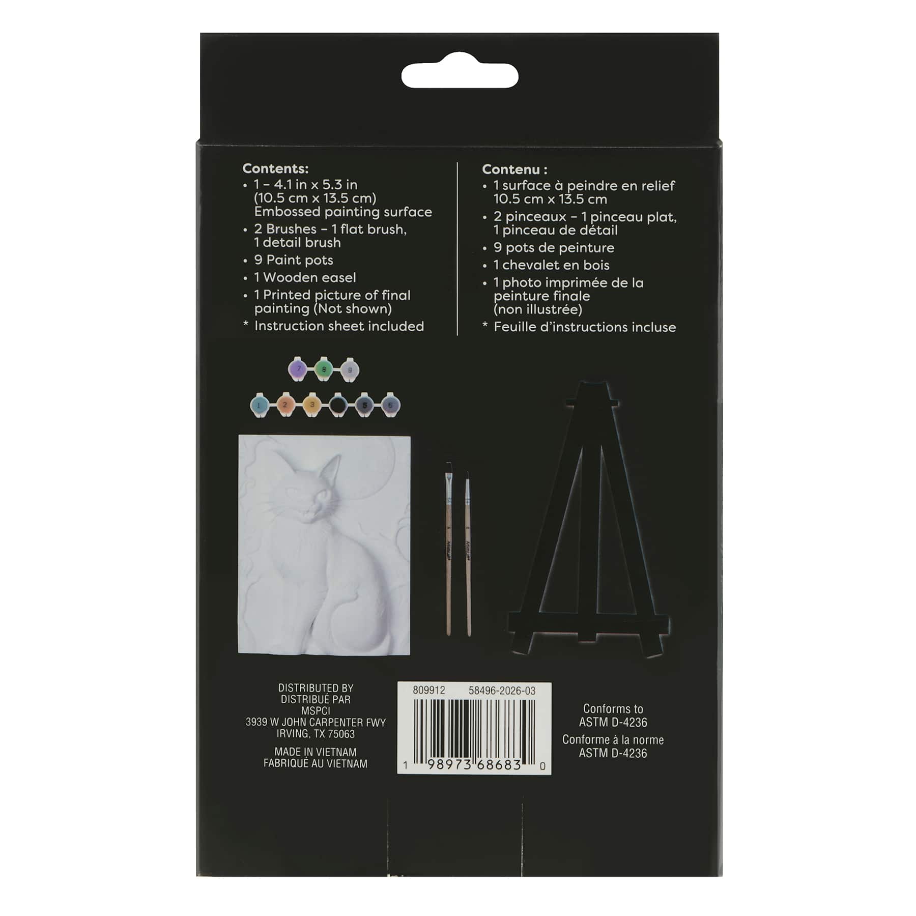 Black Cat Relief Painting Kit by Artist's Loft®