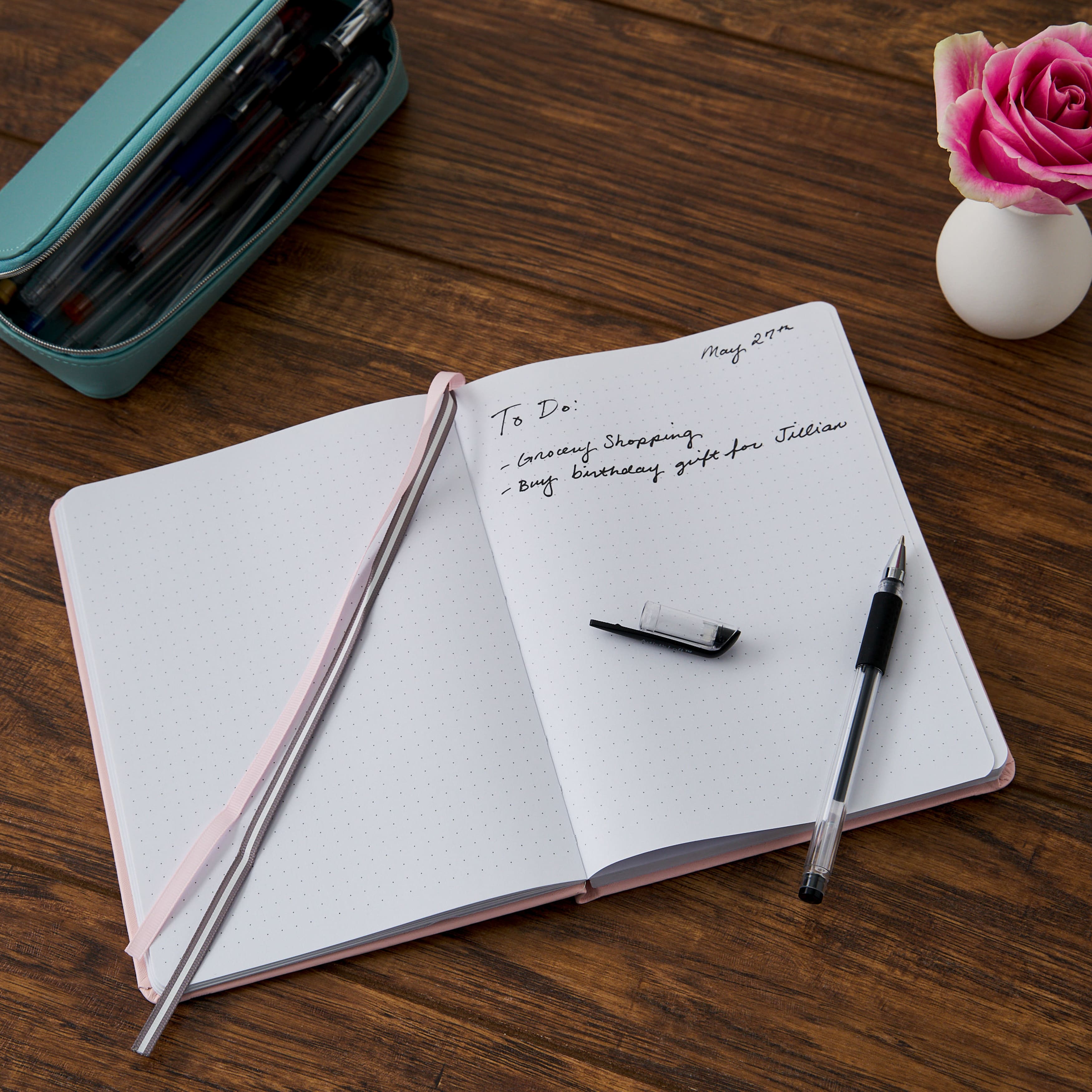 8 Pack: Light Pink Hardcover Dot Journal by Artist's Loft™
