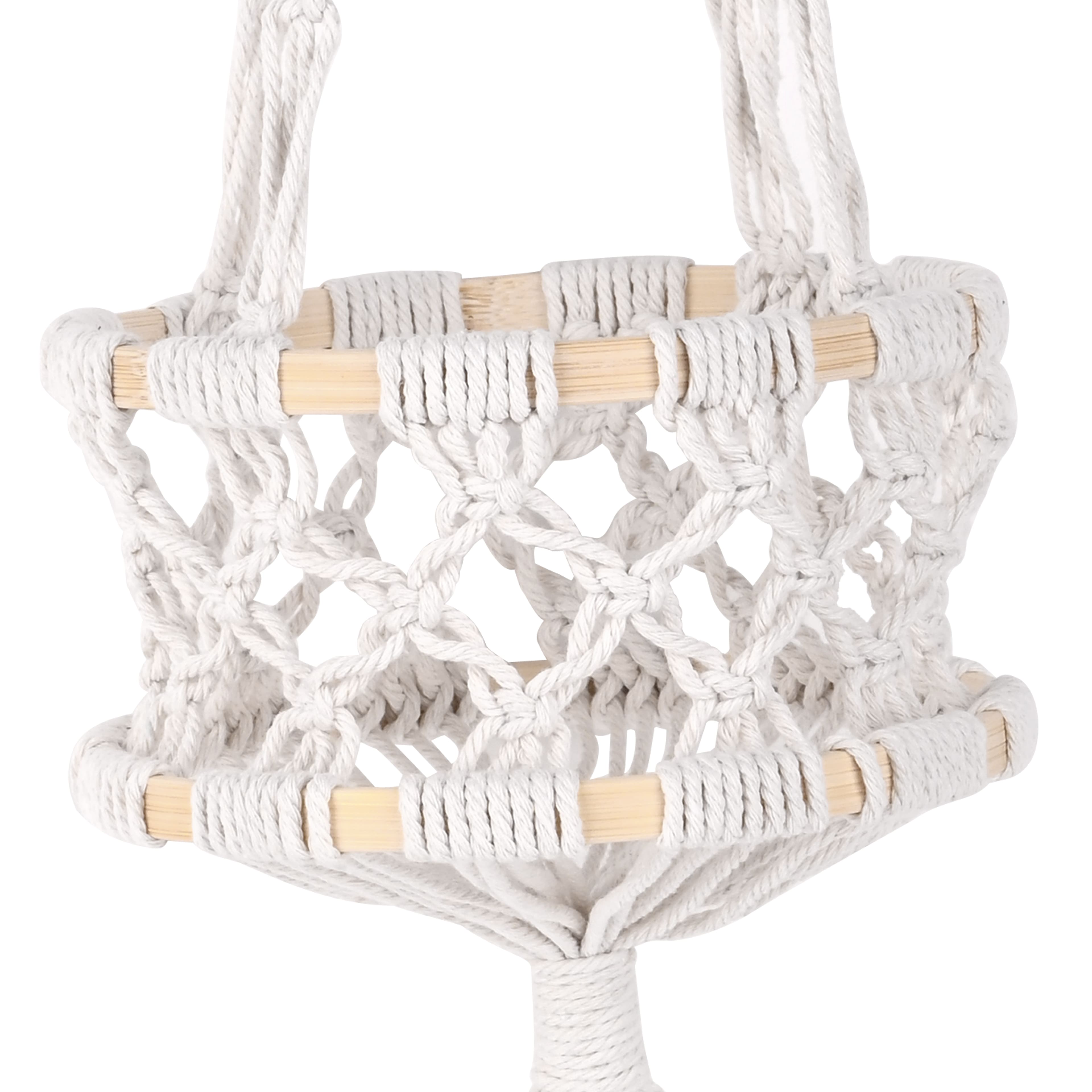 Panier suspendu en macramé de 66 cm (26 po) par Ashland