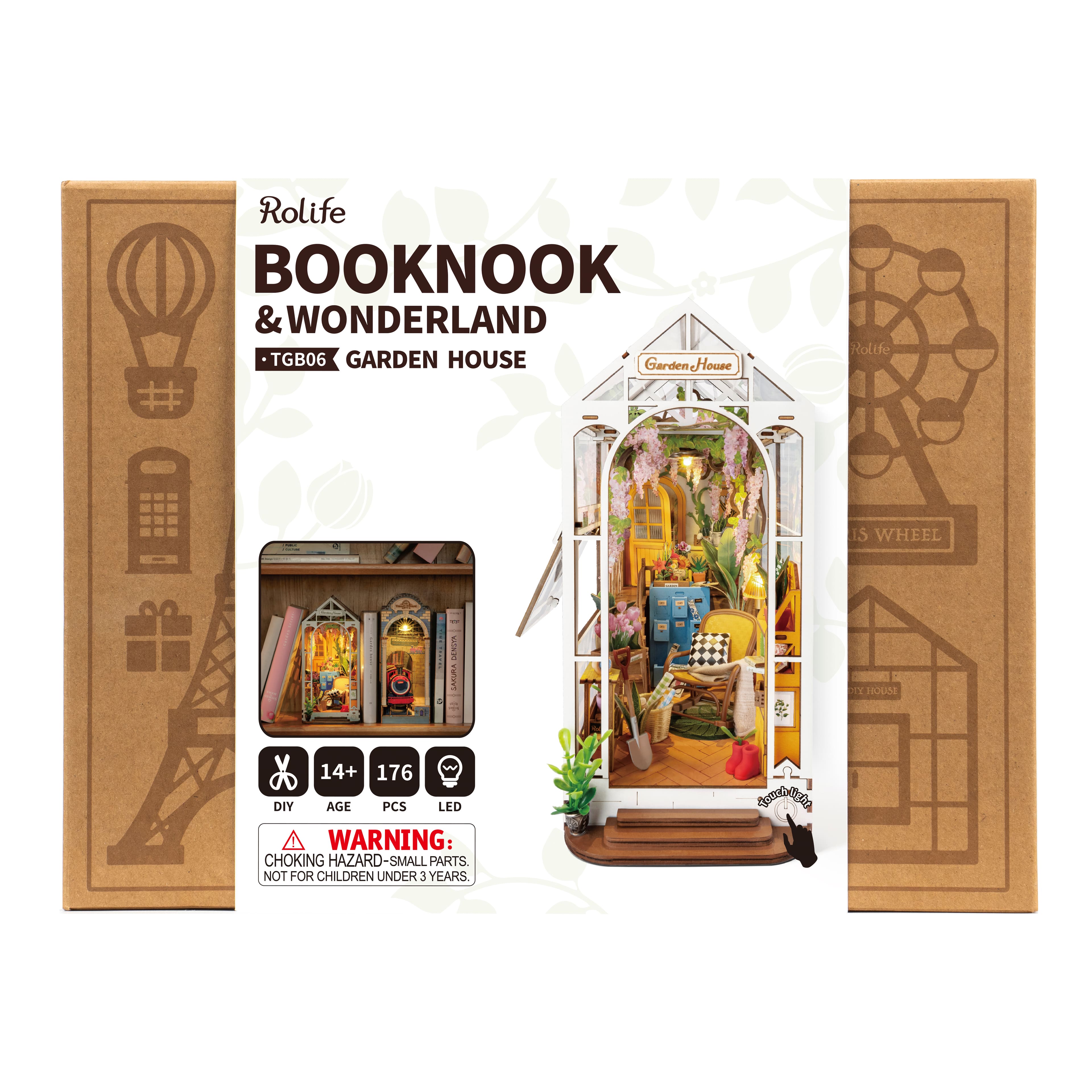 Rolife® Garden House DIY Book Nook Shelf Insert Kit