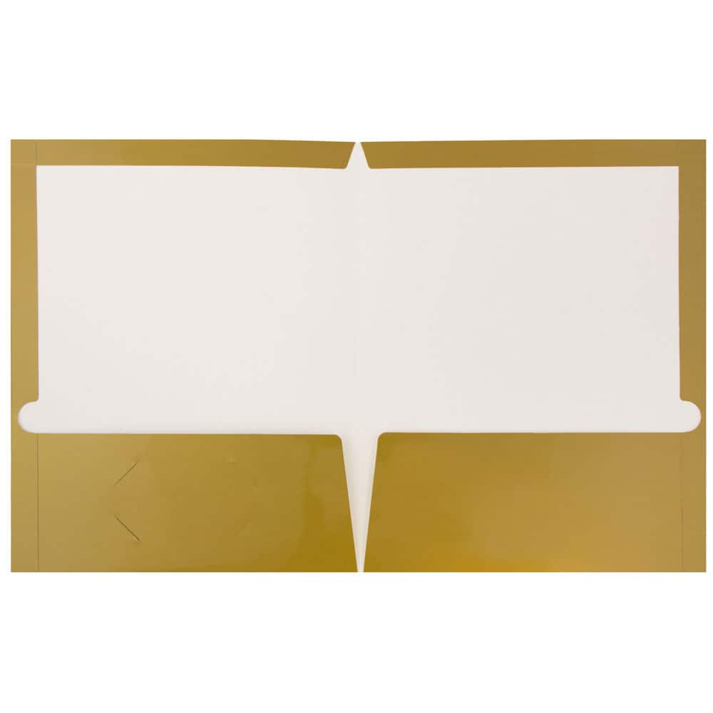 JAM Paper Laminated 2-Pocket Glossy Folders, 50ct.
