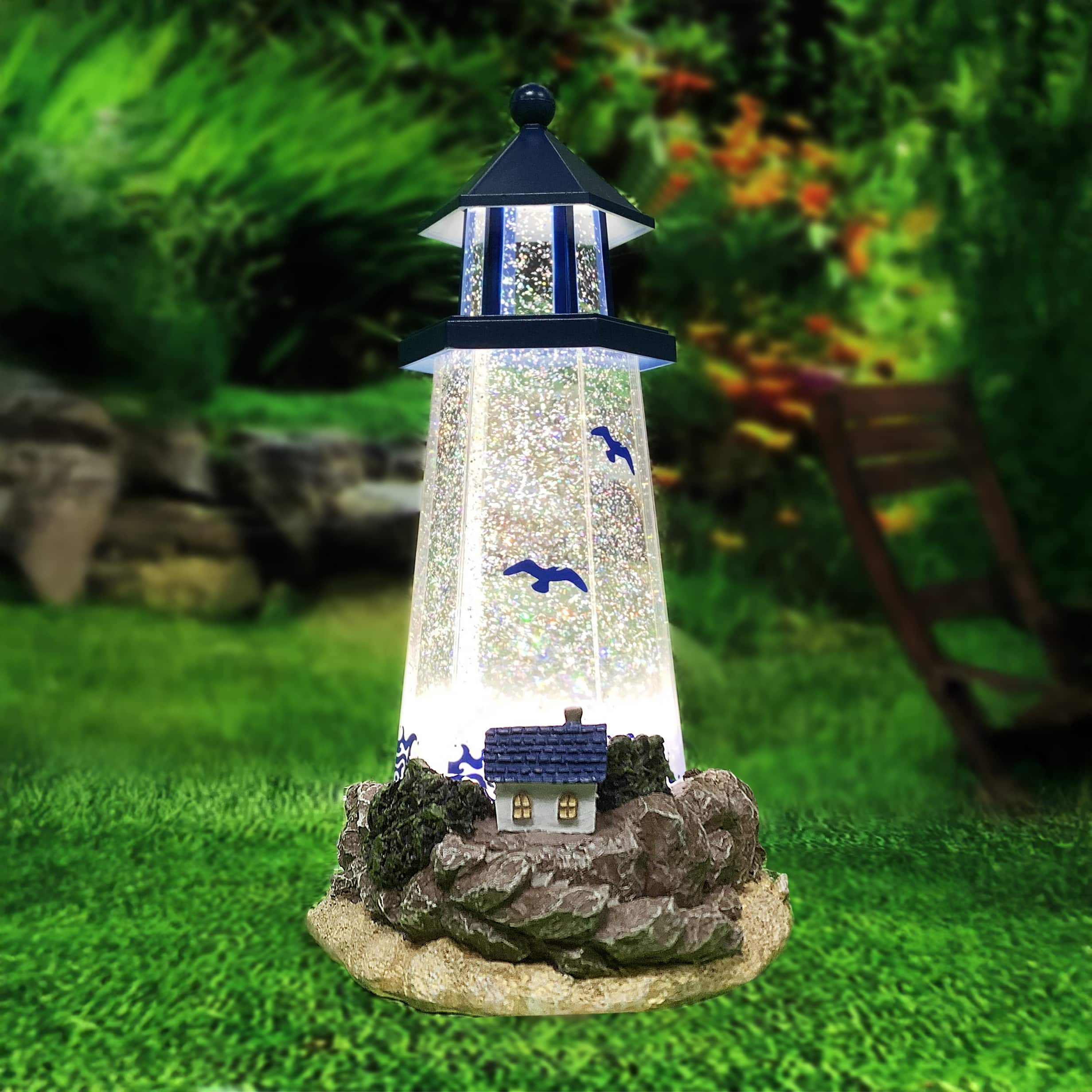 Moments in Time 11.5" Acrylic Lighthouse Décor
