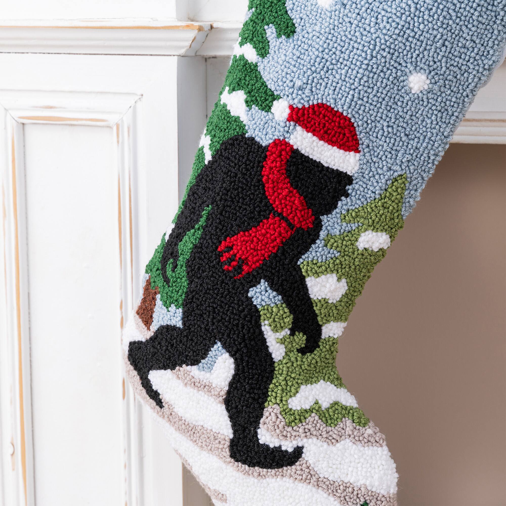 Glitzhome® 21" Bigfoot Hooked Christmas Stocking