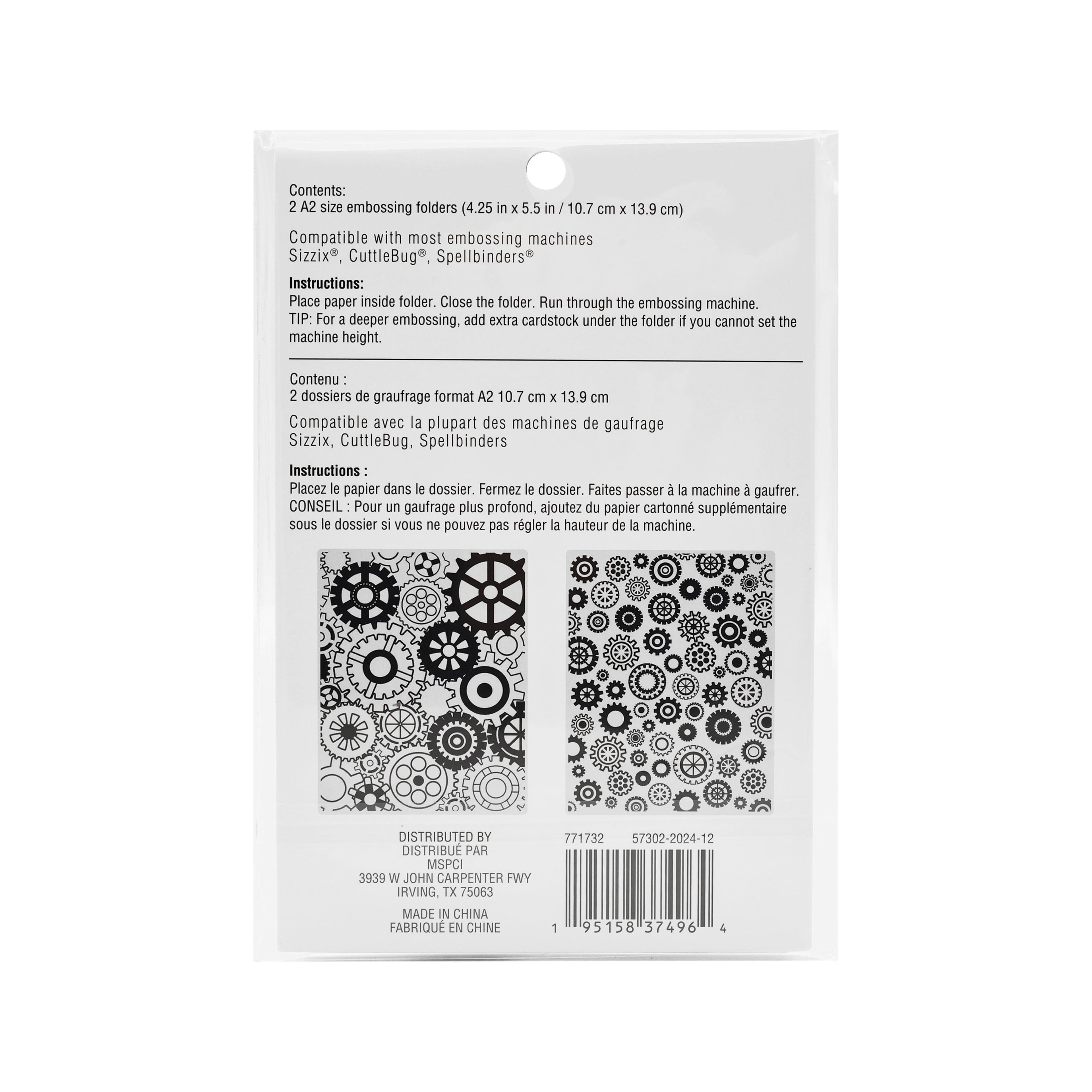 12 Pack: Gears Embossing Folders Set by Recollections™