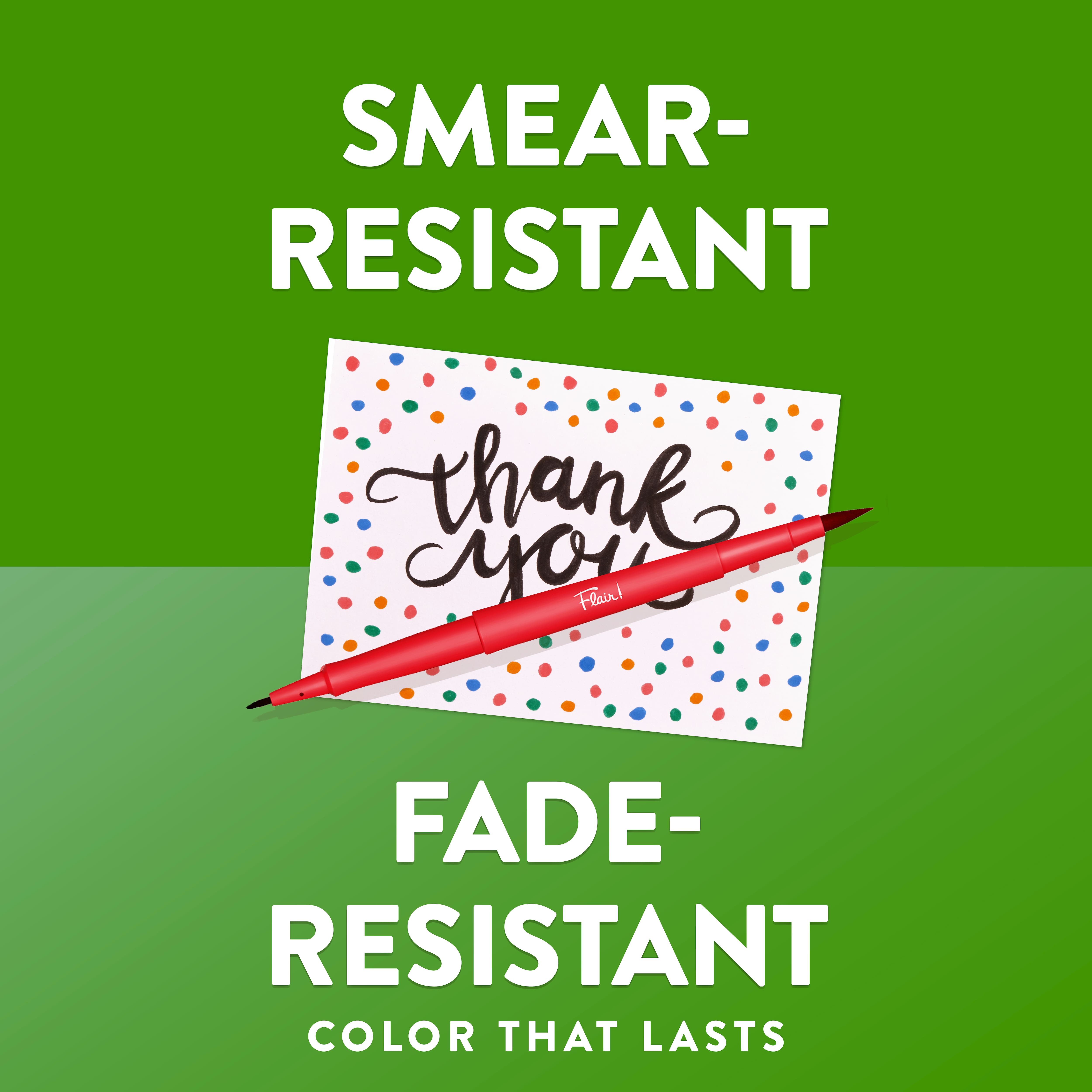 Paper Mate® Flair!® 16 Colour Brush & Medium Dual Tip Felt Pens