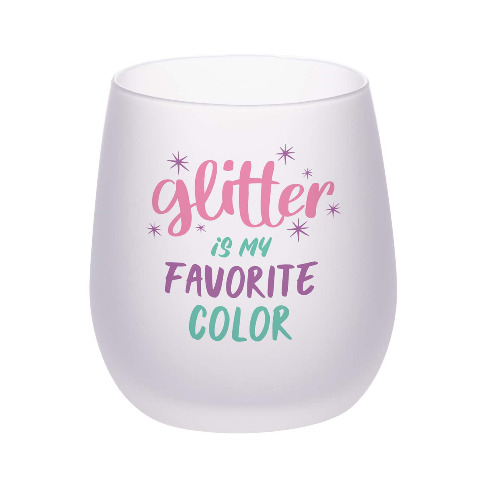 Craft Express 4ct. 10oz. Frosted White Stemless Glass