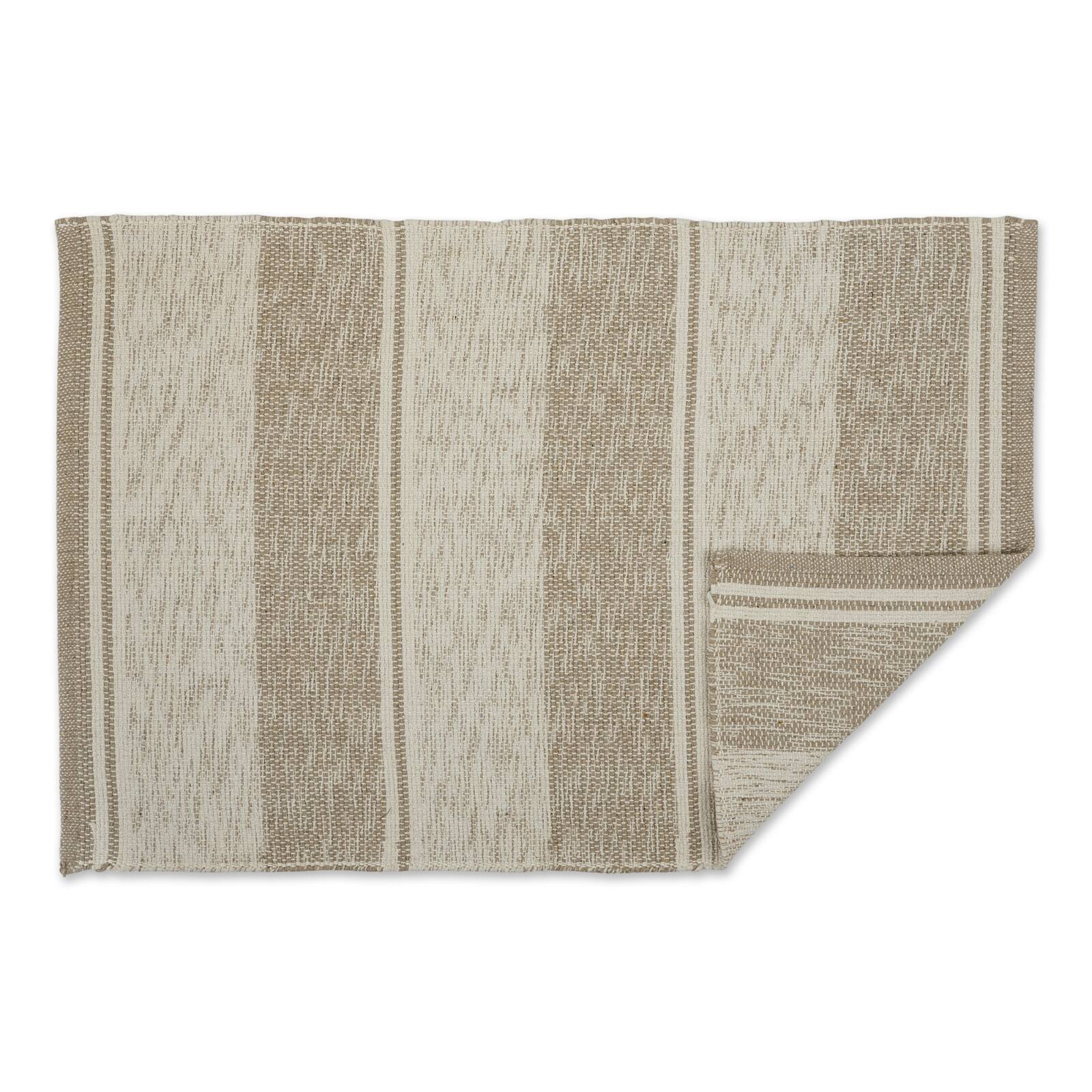 DII® Shadow Stripe Variegated Recycled Yarn Rug Set