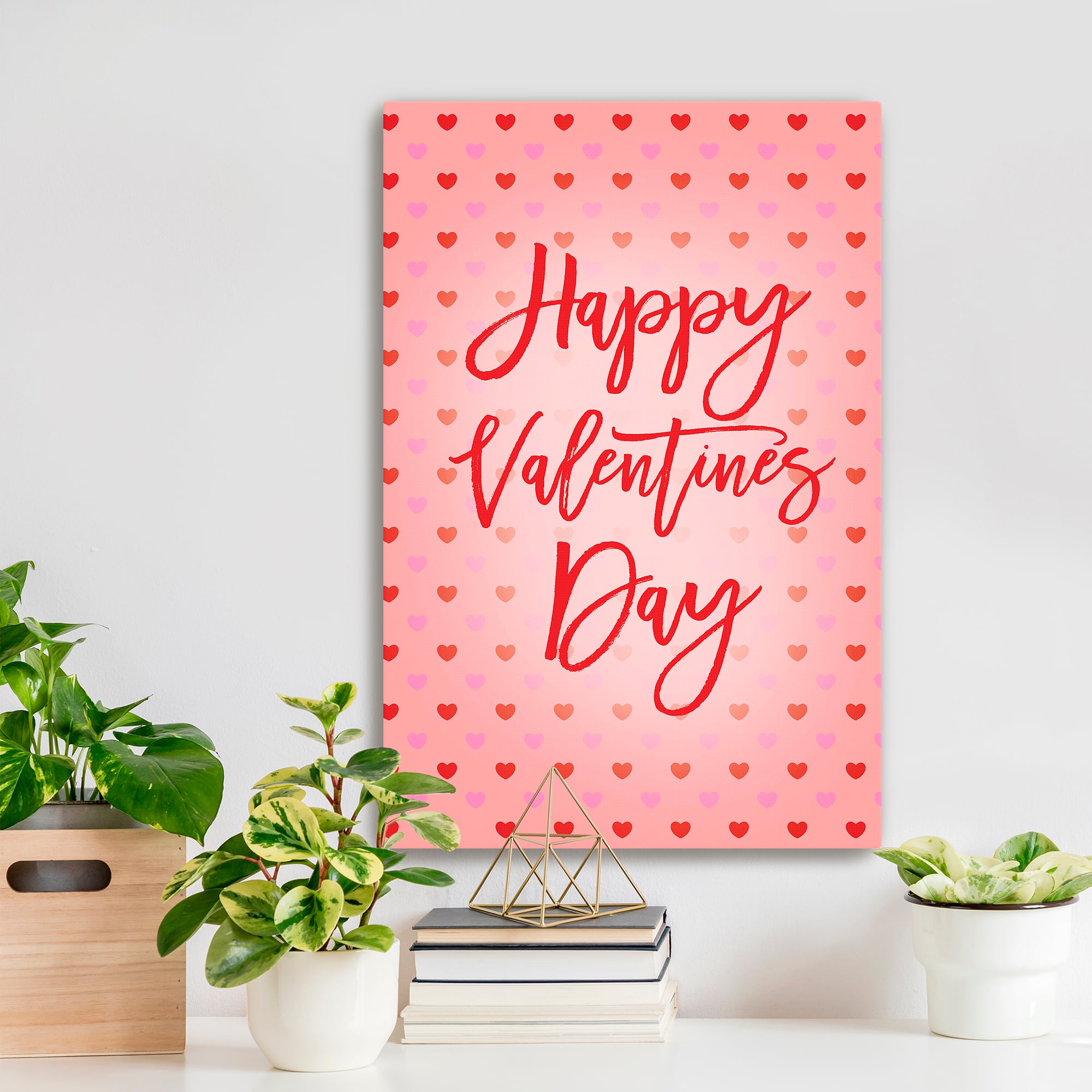 Valentine Multiple Hearts I Canvas Giclée Art