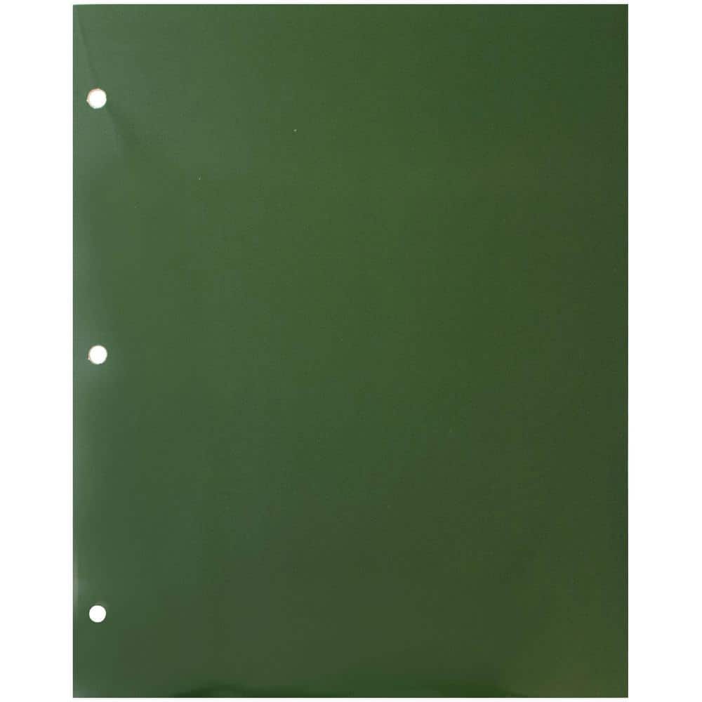 JAM Paper Laminated 2-Pocket Glossy 3-Hole Punch School Folders, 6ct.