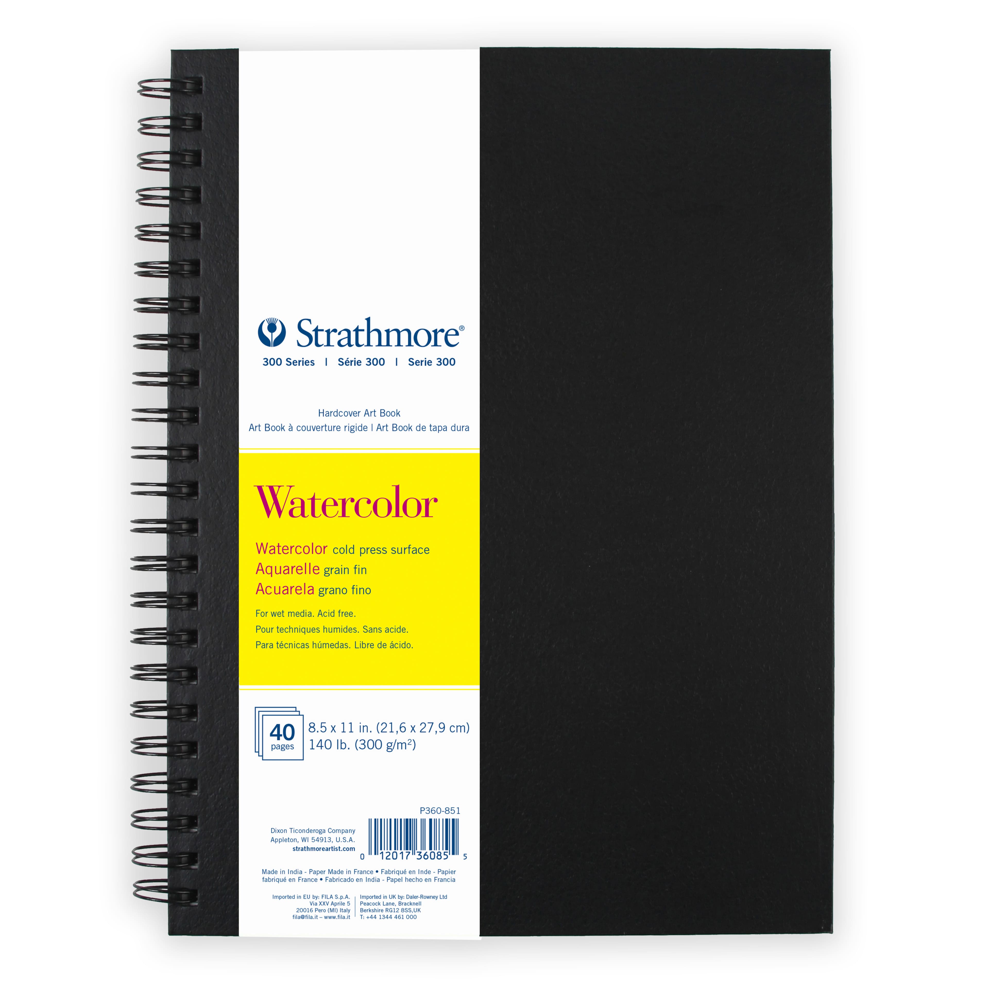 Strathmore® 300 Series Watercolor Hardcover Art Book, 8.5" x 11"
