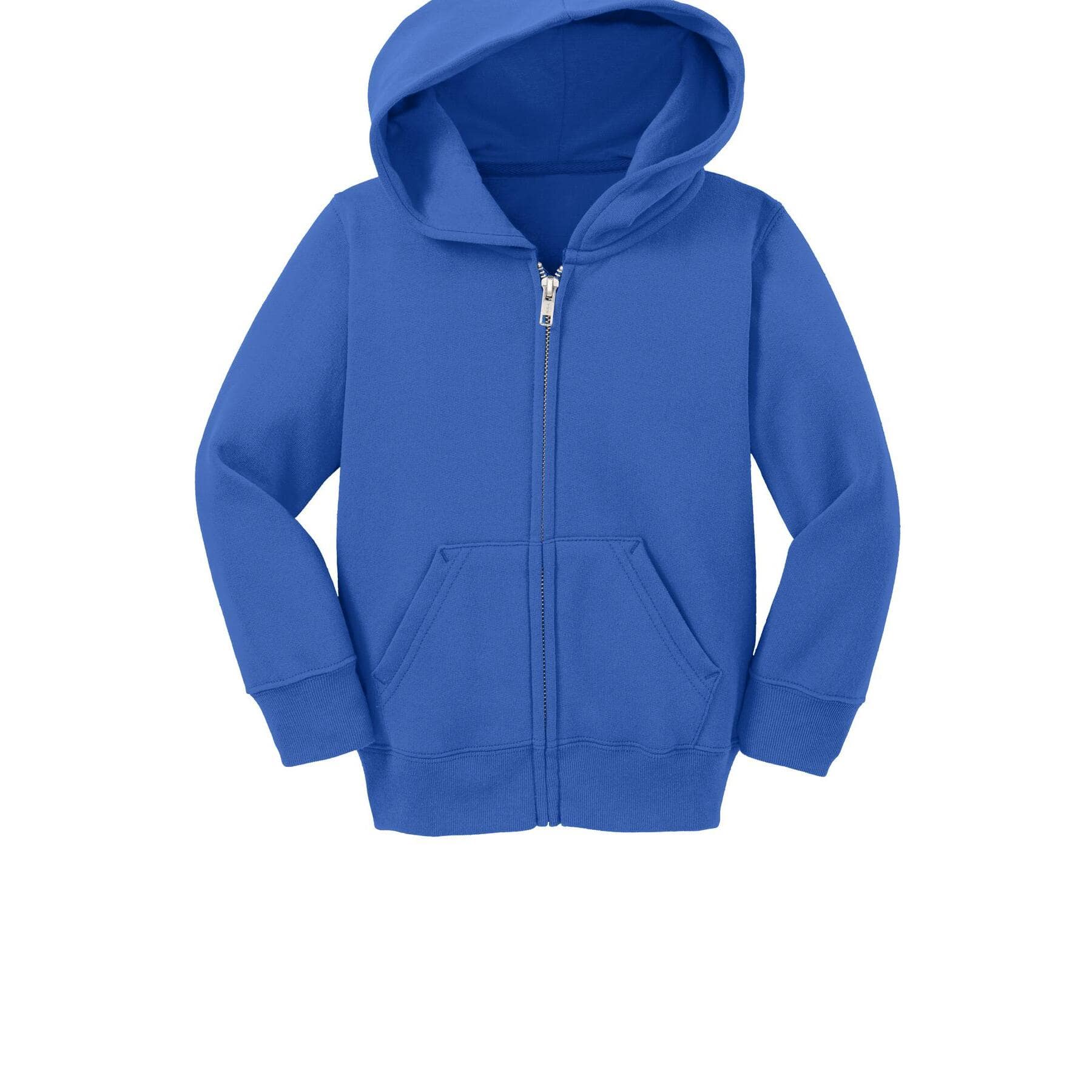 Port & Company® Core Fleece Full-Zip Hooded Toddler Sweatshirt