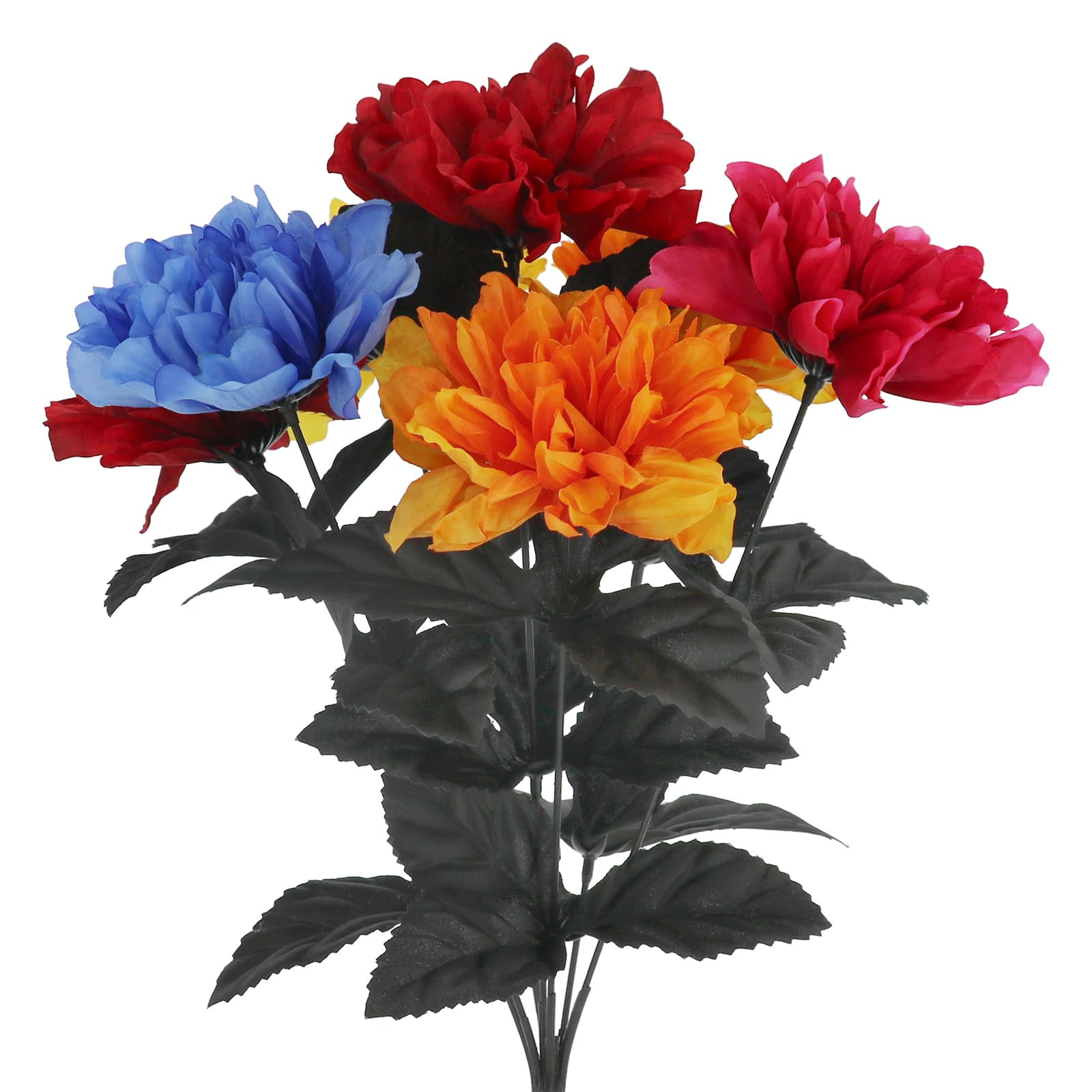 16" Red, Fuchsia, Yellow, & Blue Marigold Bush by Ashland®