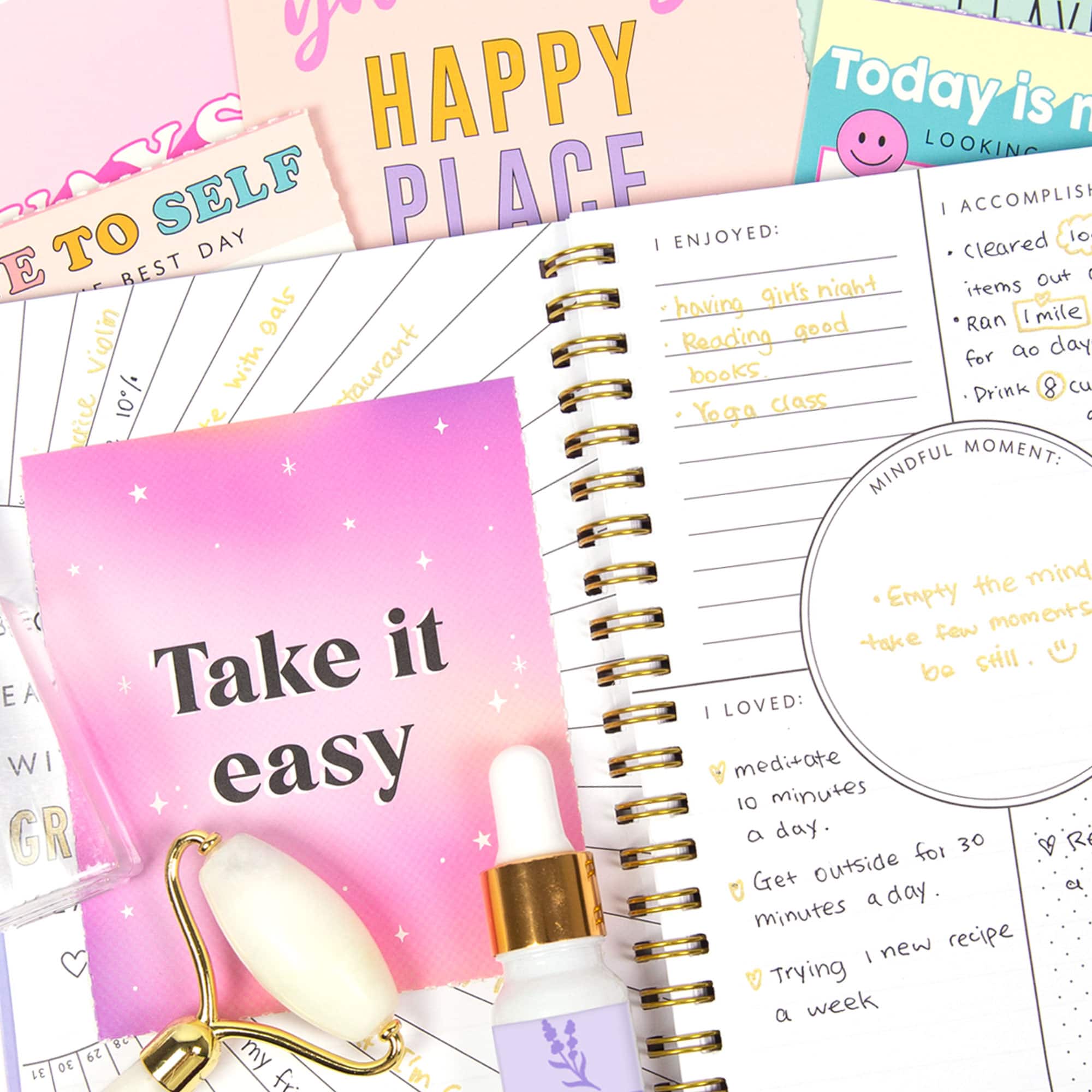 8 Pack: STMT™ True2U™ Positive Vibes Journal & Spa Set