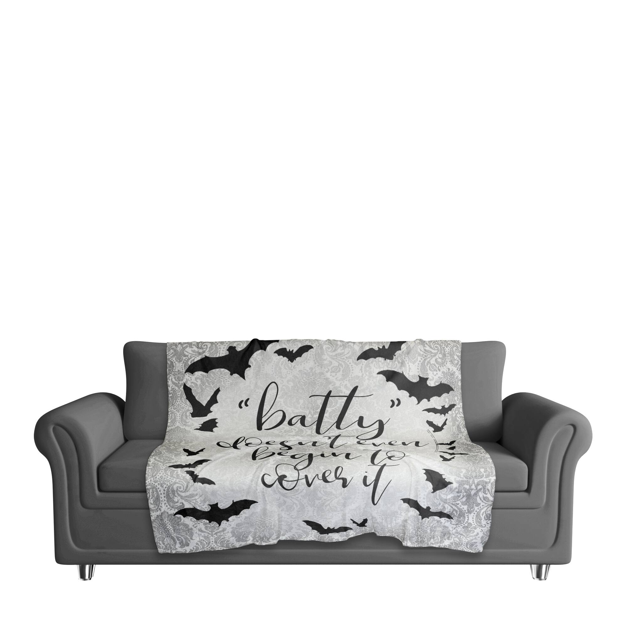 Batty Doesn't Cover It Fleece Throw