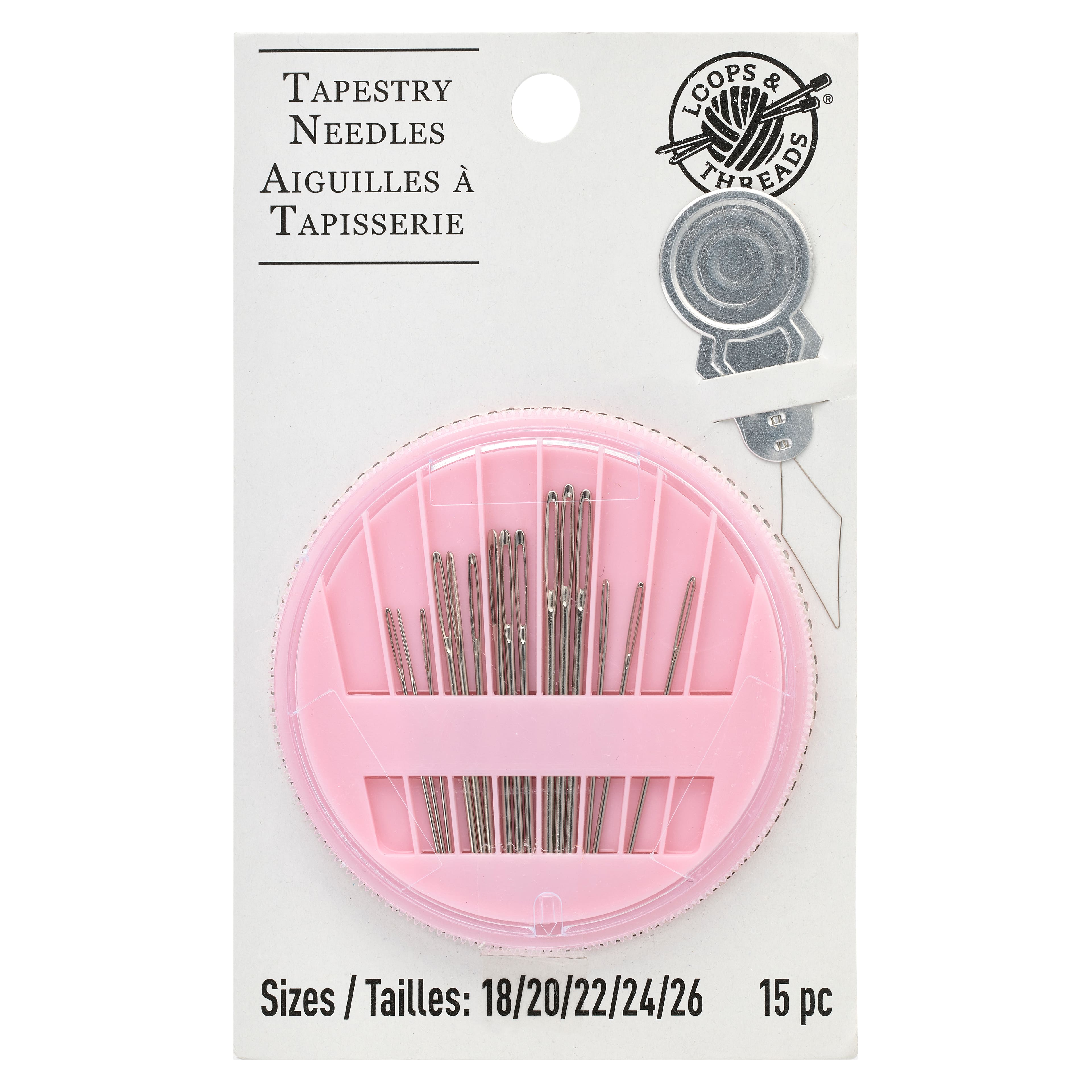 12 Pack: Hand Tapestry Needles Compact by Loops & Threads™