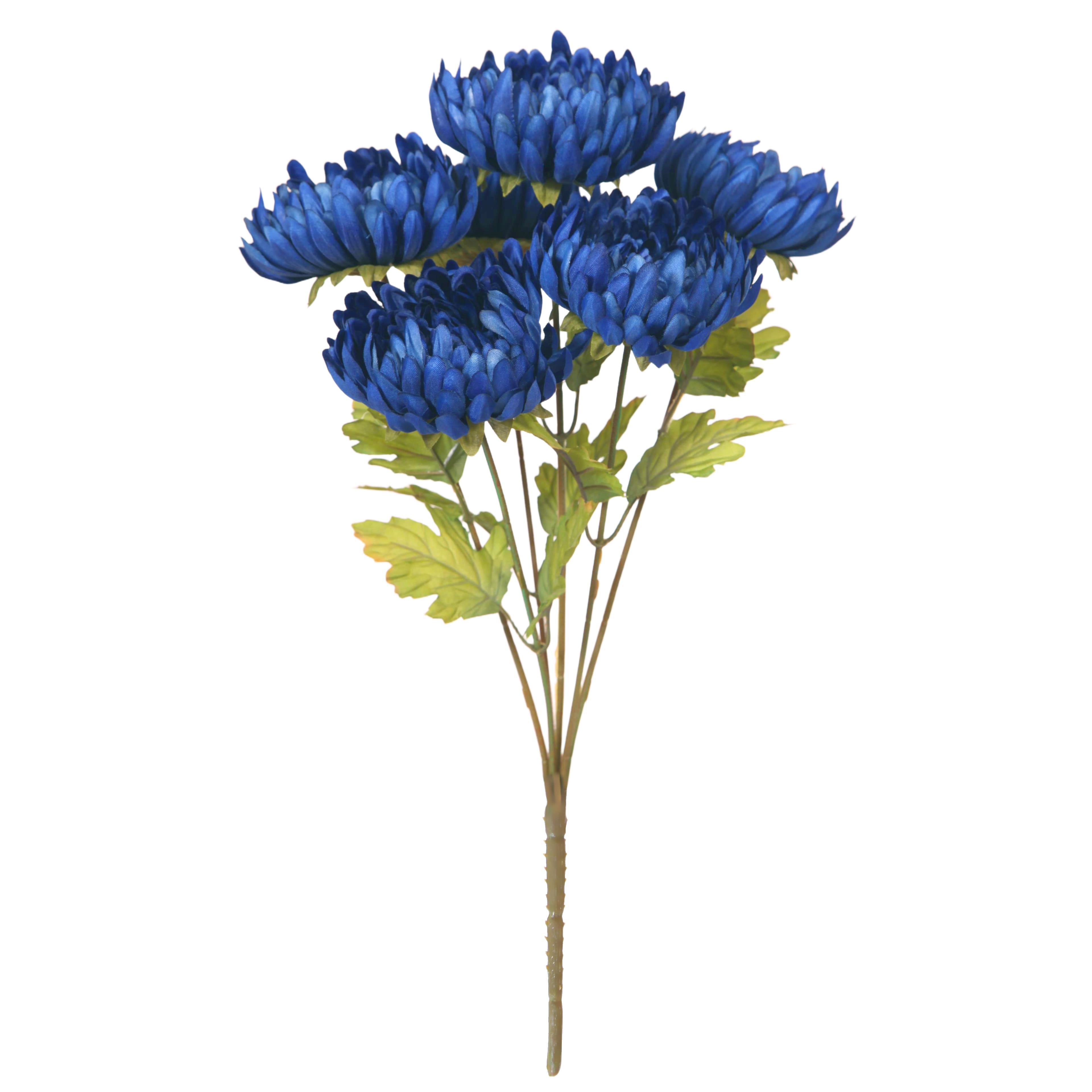 18" Navy Ball Mum Bush by Ashland®