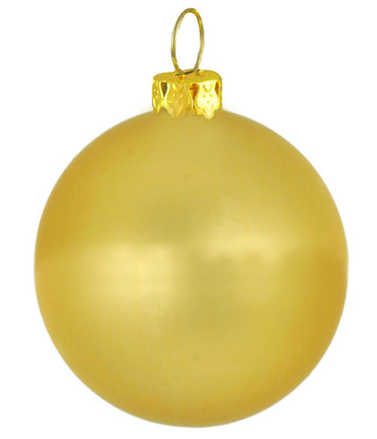 Matte 4" Commercial Shatterproof Christmas Ball Ornament, Twilight Gold