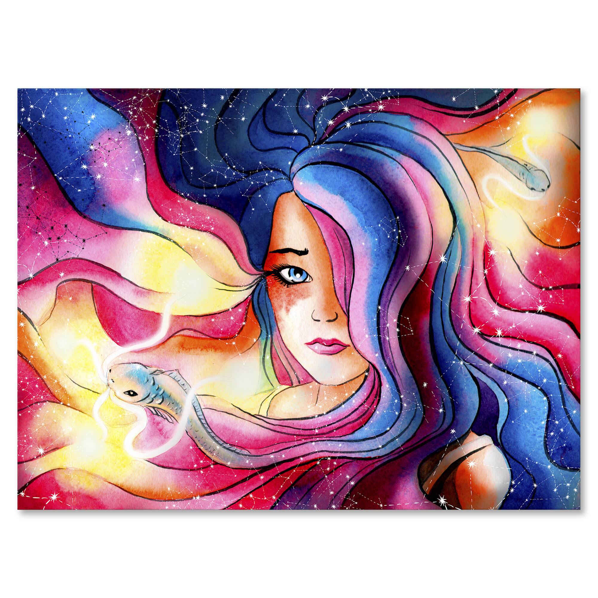 Designart - The Girl With The Glowing Hair