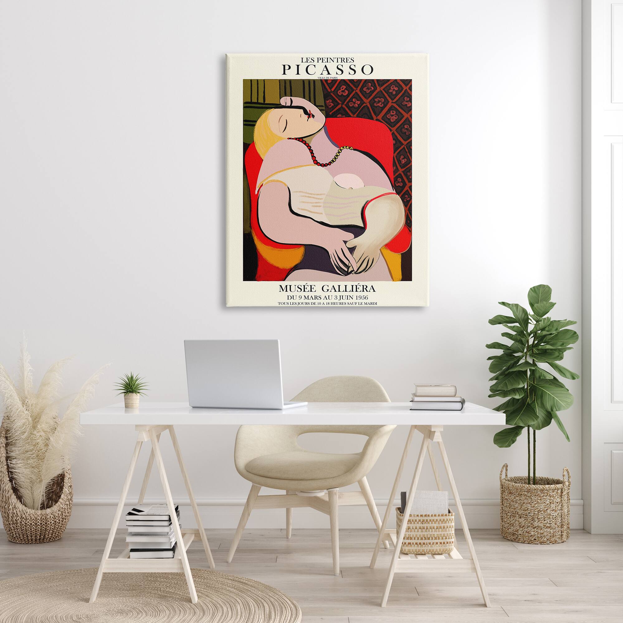 Stupell Industries Picasso Traditional Abstract Painting Dreaming Red Chair Canvas Wall Art