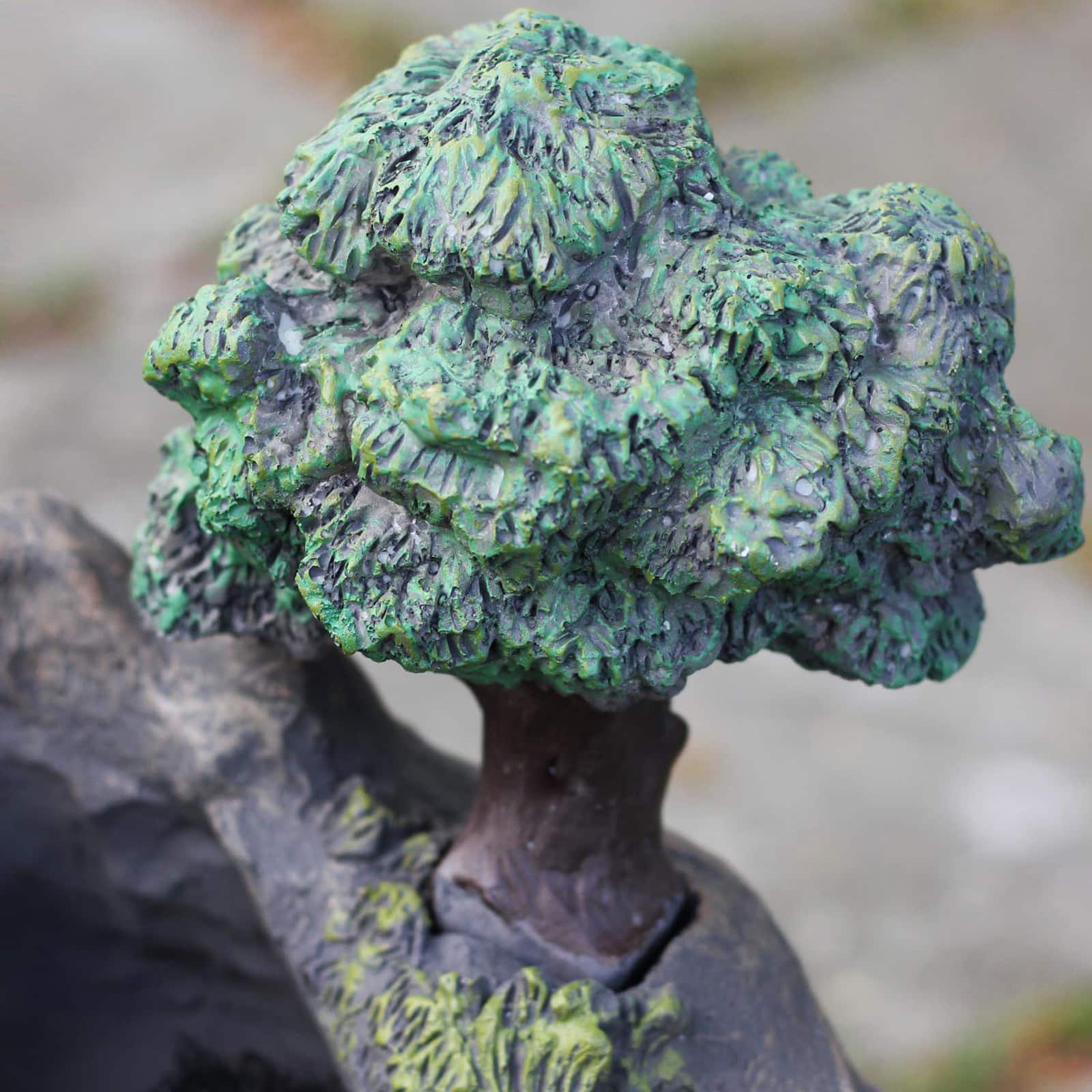 24.5" Solar LED Lighted Mushrooms by Waterfall Outdoor Patio Garden Water Fountain