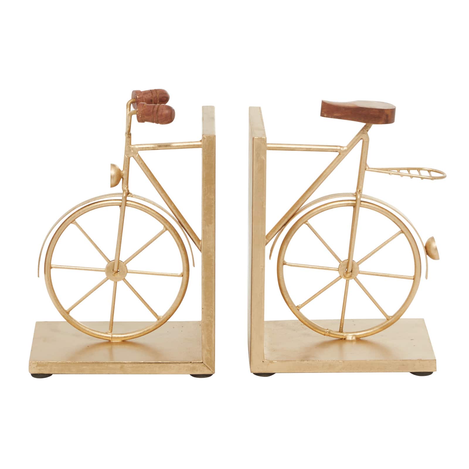 9" Contemporary Bicycle Iron Bookend Set