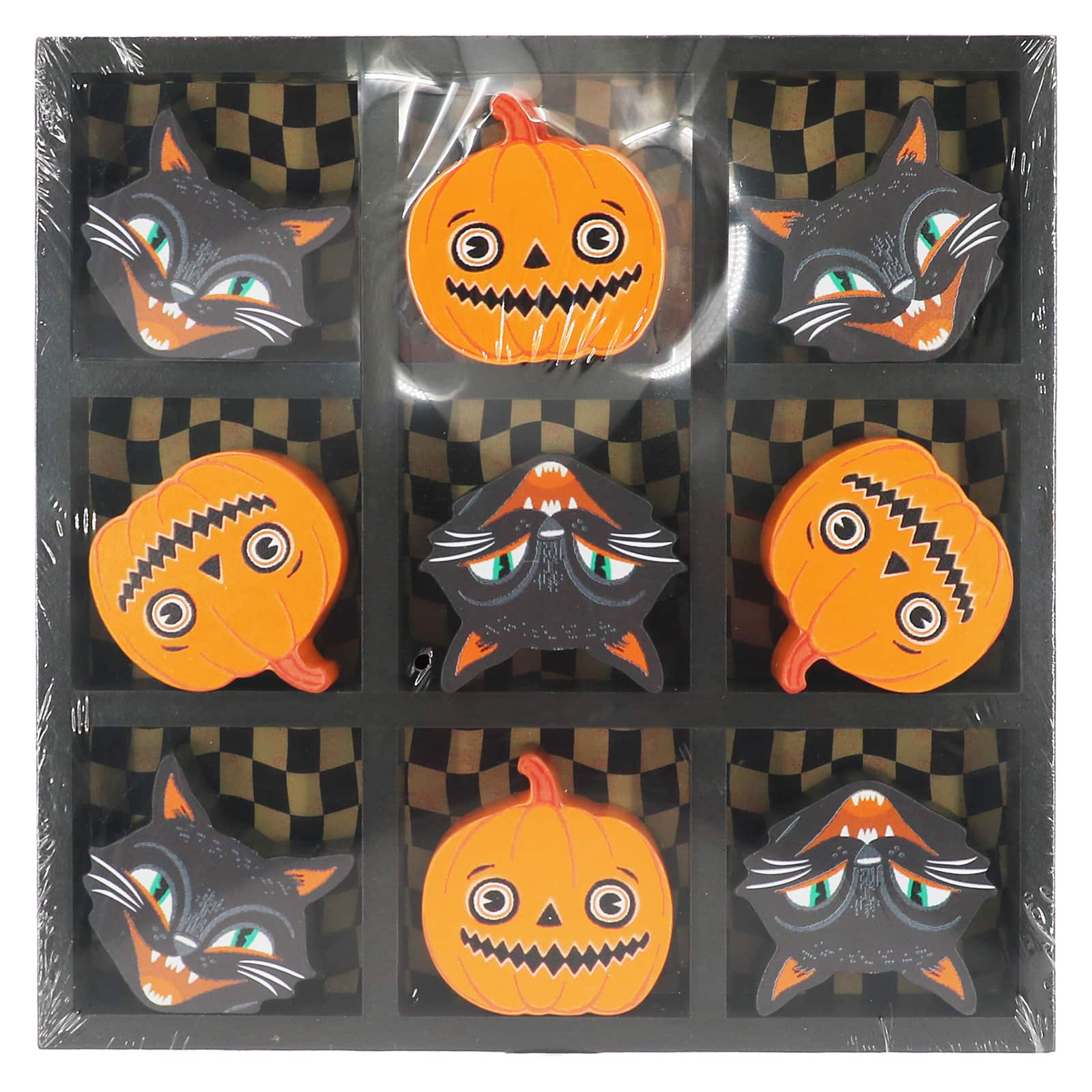 Black Cat & Jack-O'-Lantern Tic-Tac-Toe Tabletop Décor by Ashland®