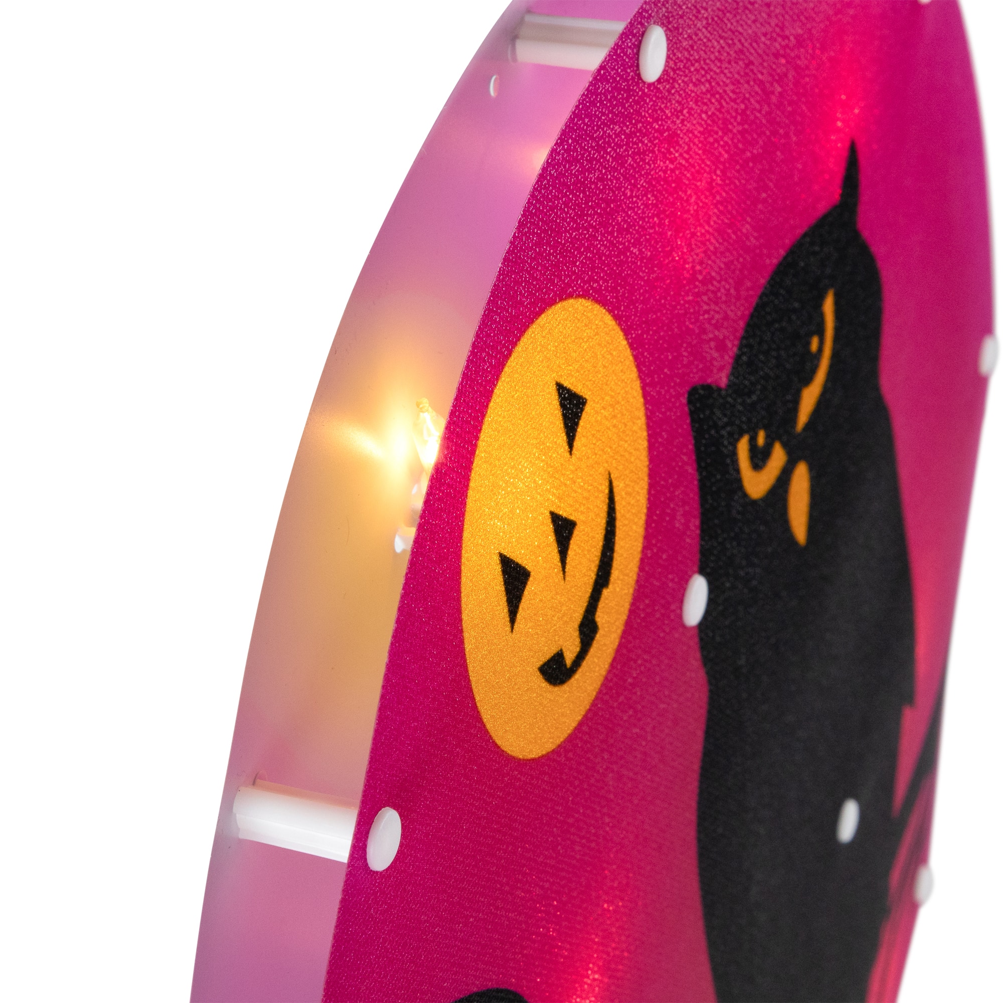 Lighted Owl Halloween Window Silhouette
