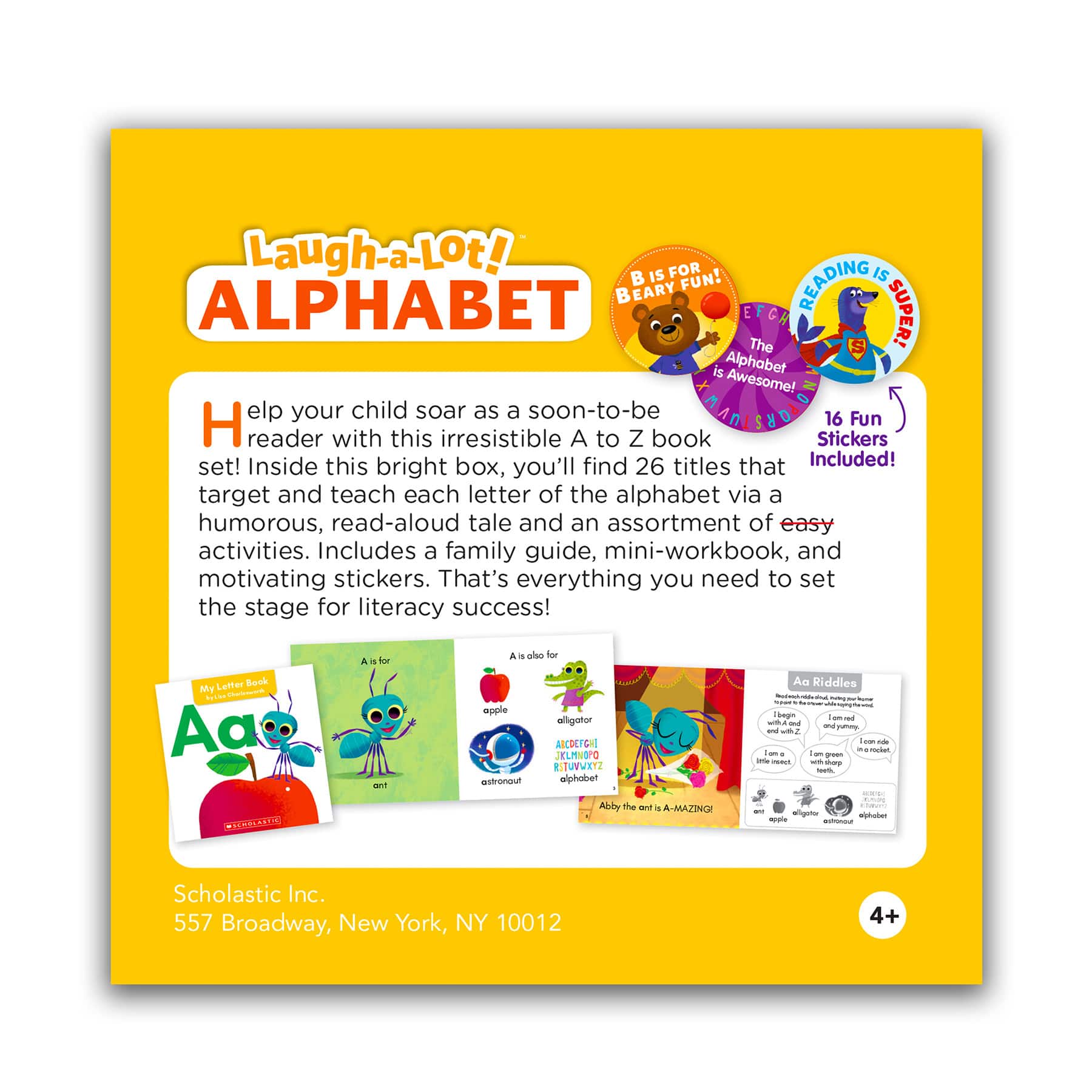 Scholastic Teaching Solutions Laugh A Lot Alphabet Book Set of 26