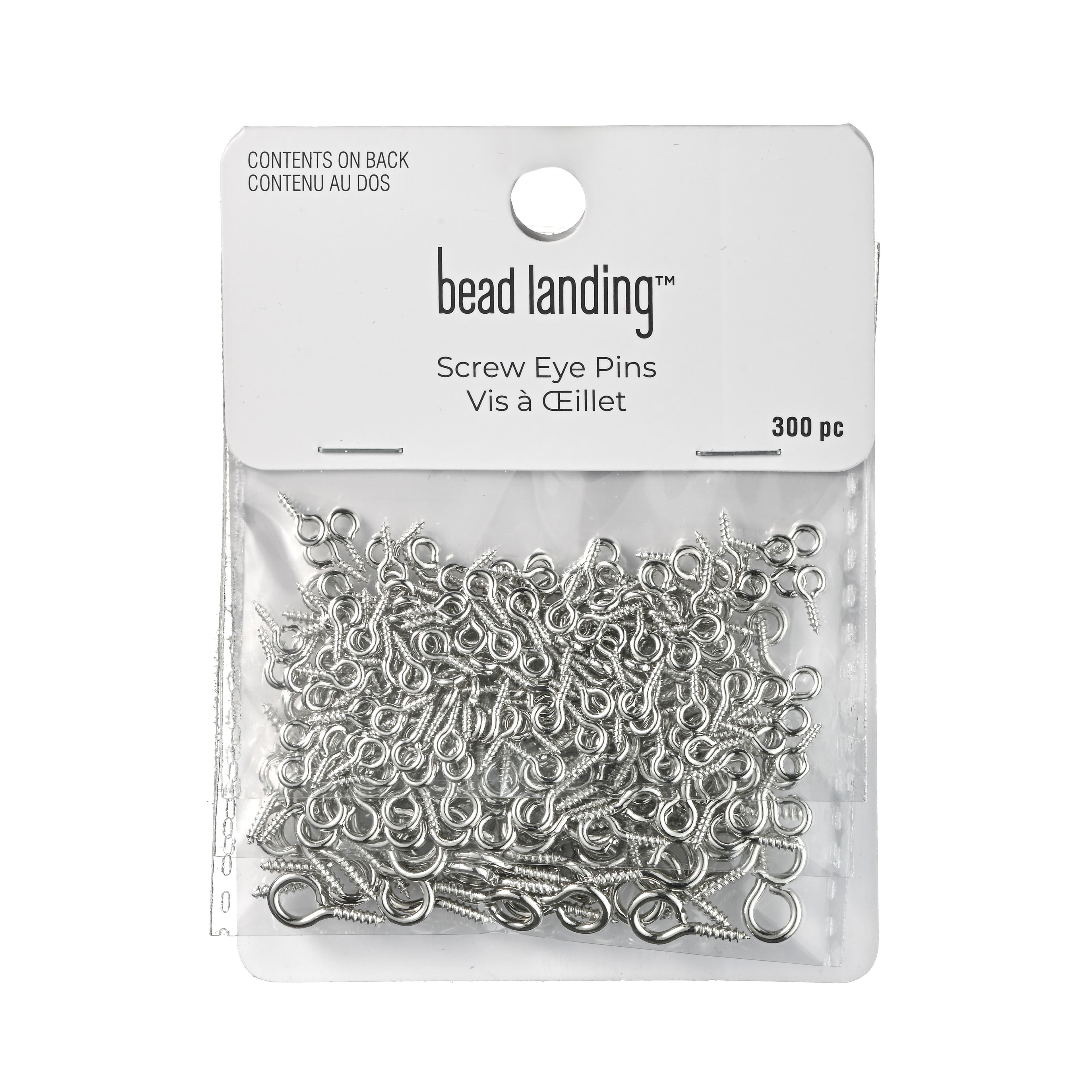 Rhodium Screw Eye Pins, 300ct. by Bead Landing™