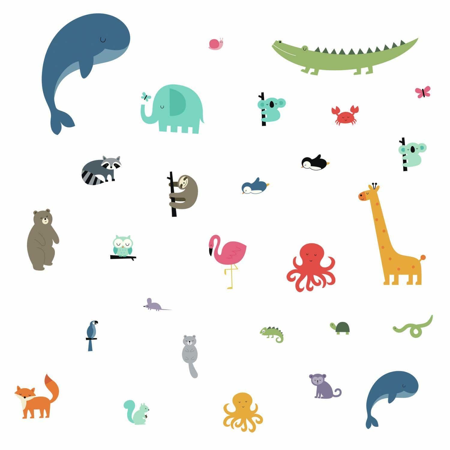 RoomMates We Are One Animal Peel & Stick Wall Decals
