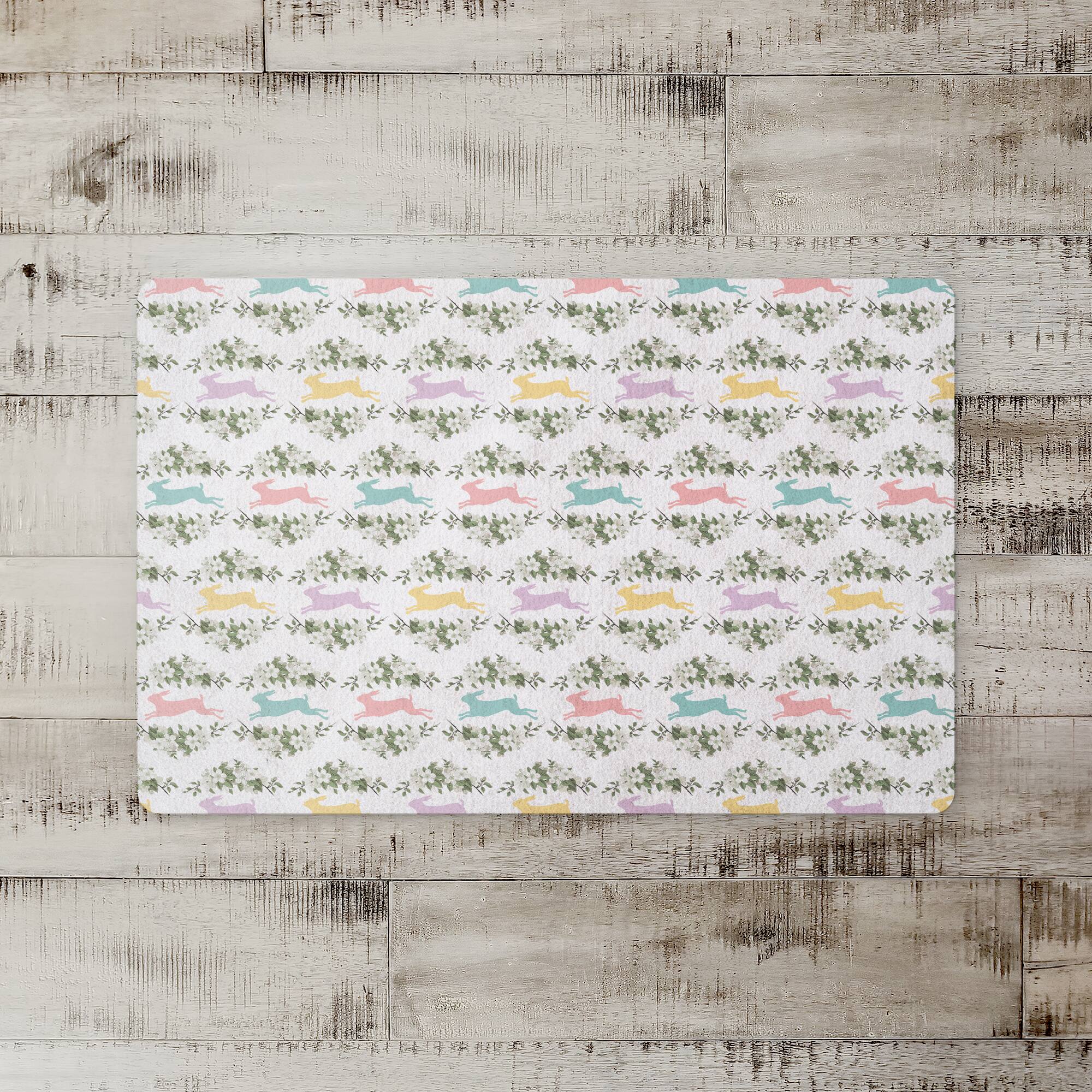Pastel Rabbits 27" x 18" Floor Mat