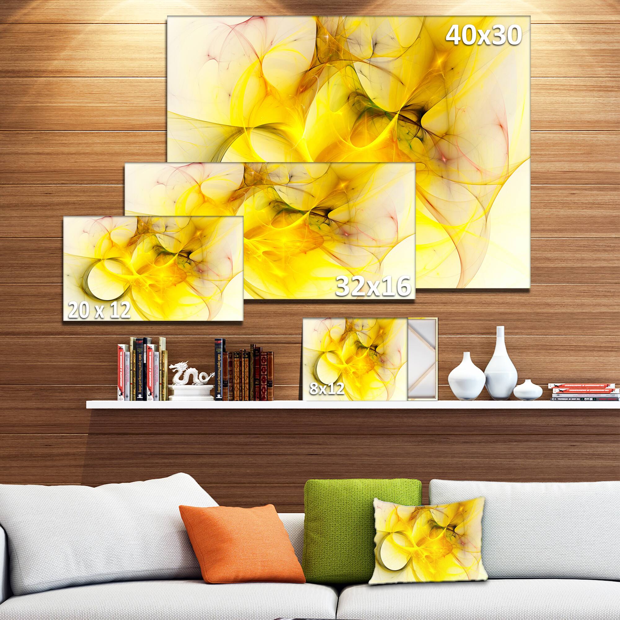 Designart - Light Yellow Nebula Star