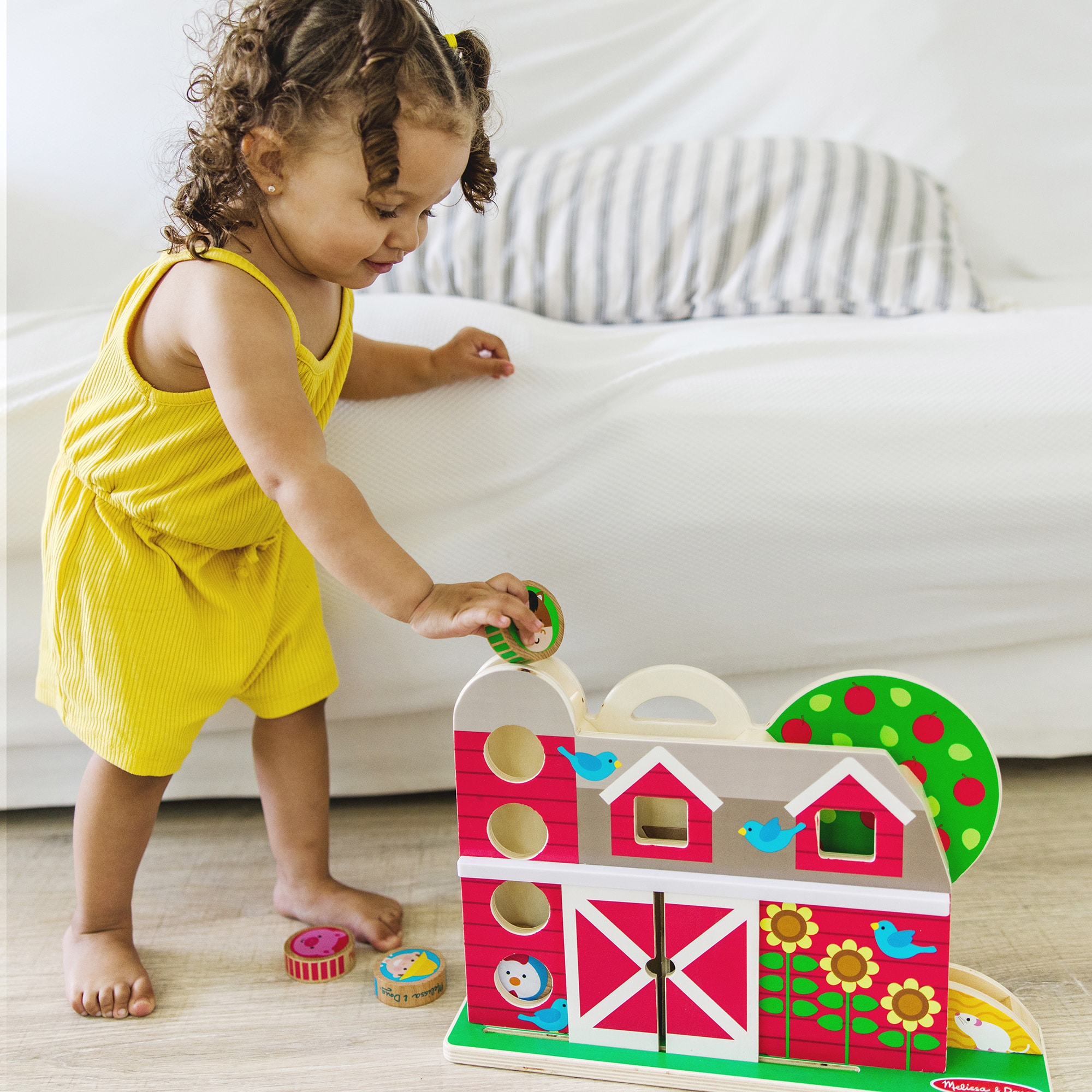 Melissa & Doug® GO TOTs™ Wooden Barnyard Tumble Play Set
