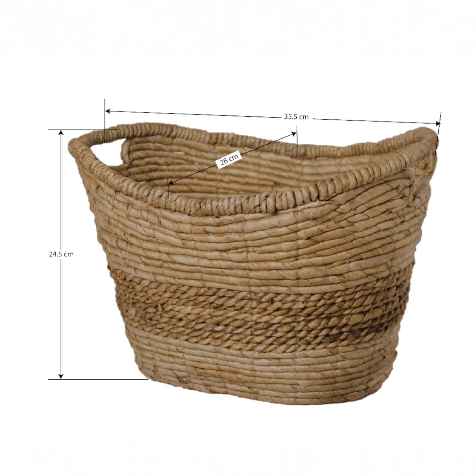 Banana Bark Oval Basket by Ashland