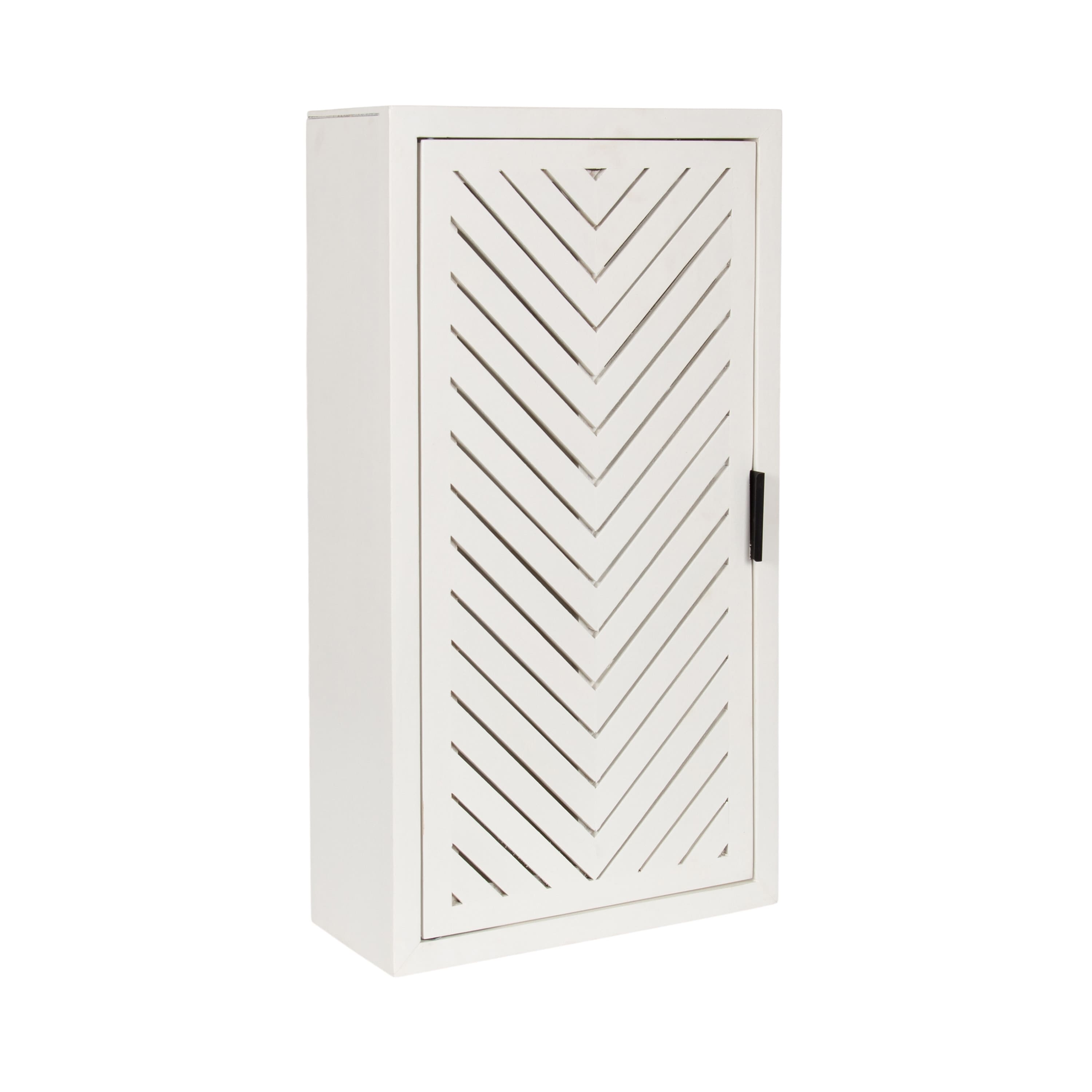 Kate and Laurel Mezzeta Tall Wood Bath Cabinet