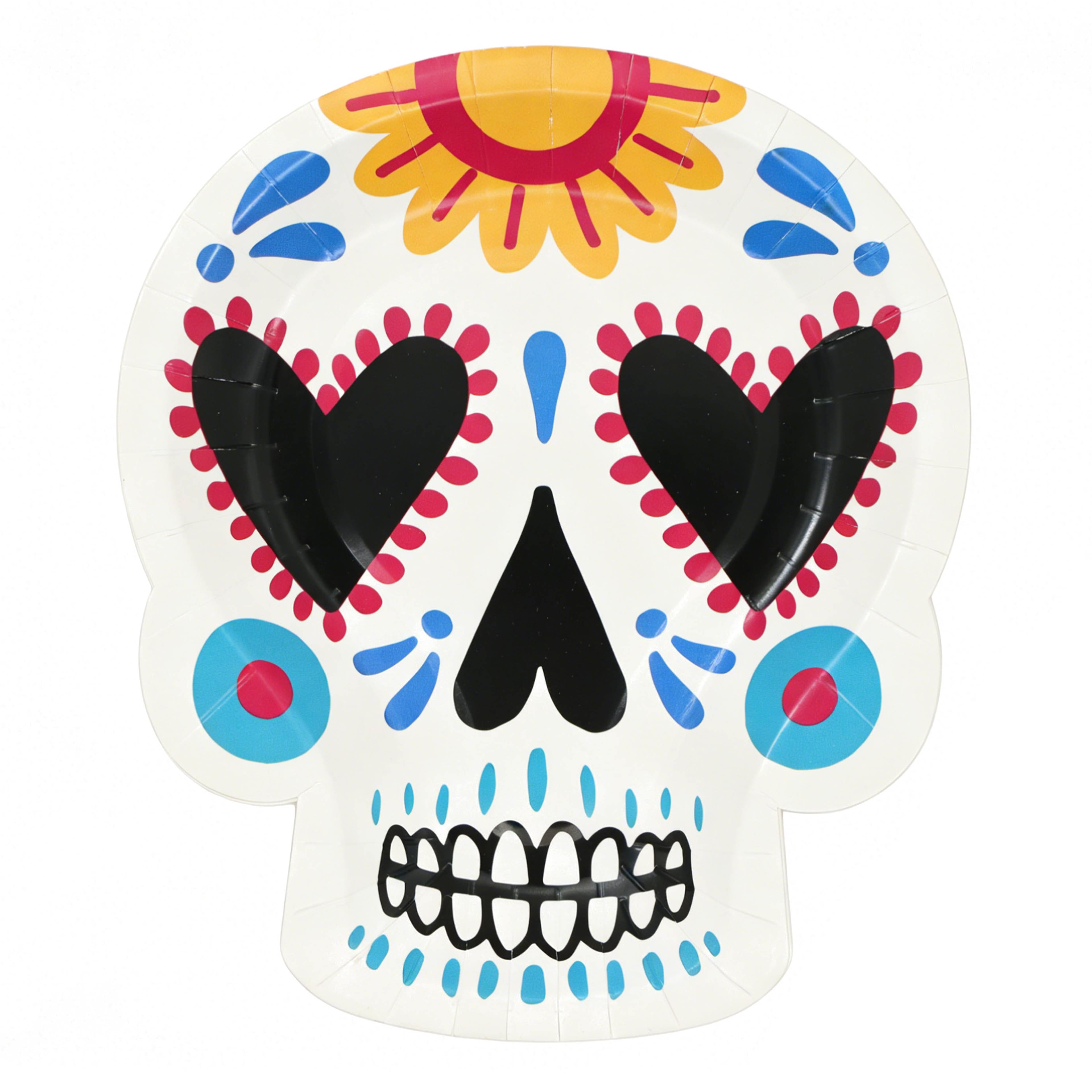 7" Skull with Heart Eyes Paper Plates, 10ct. by Ashland®