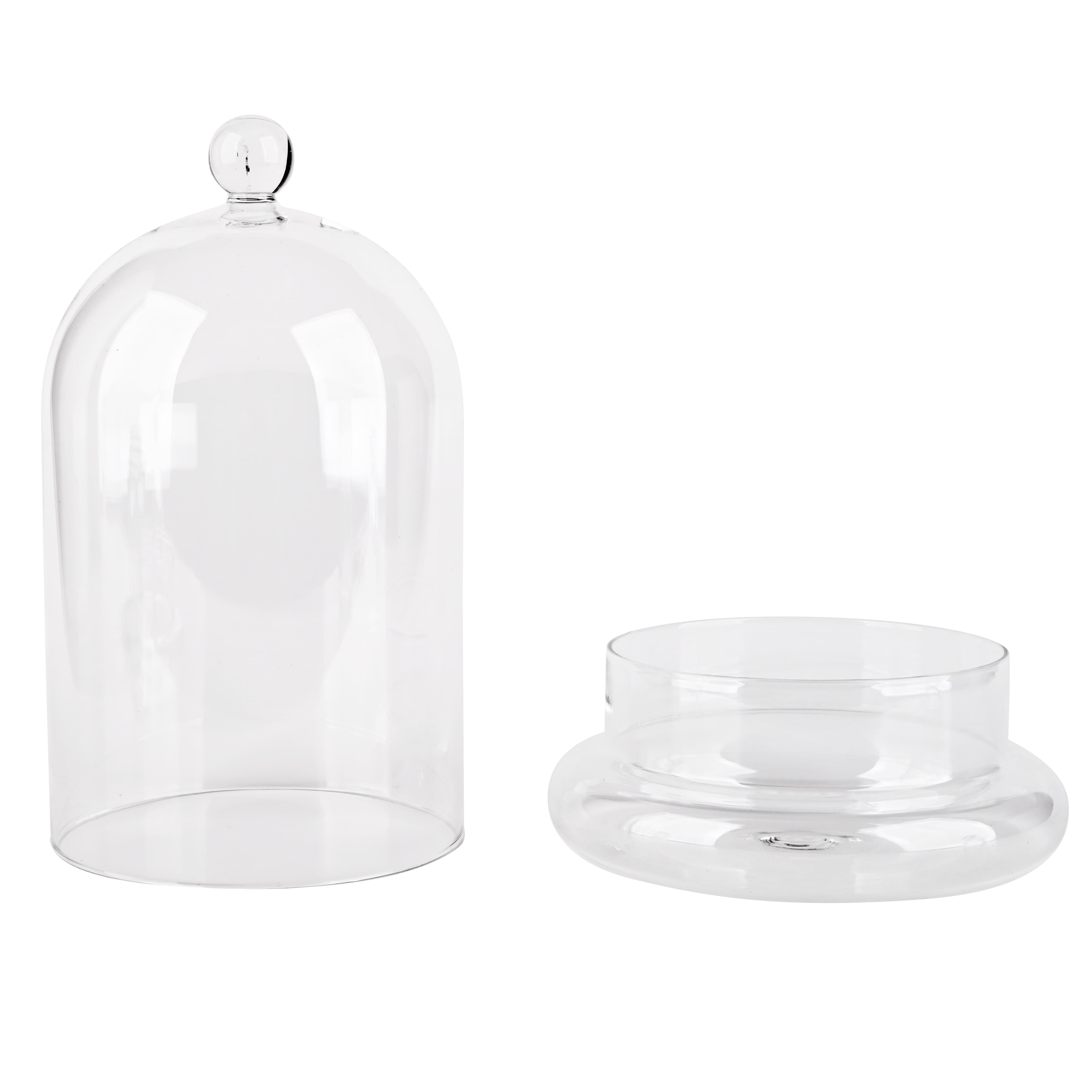 8.75" Clear Glass Cloche with Base by Ashland®