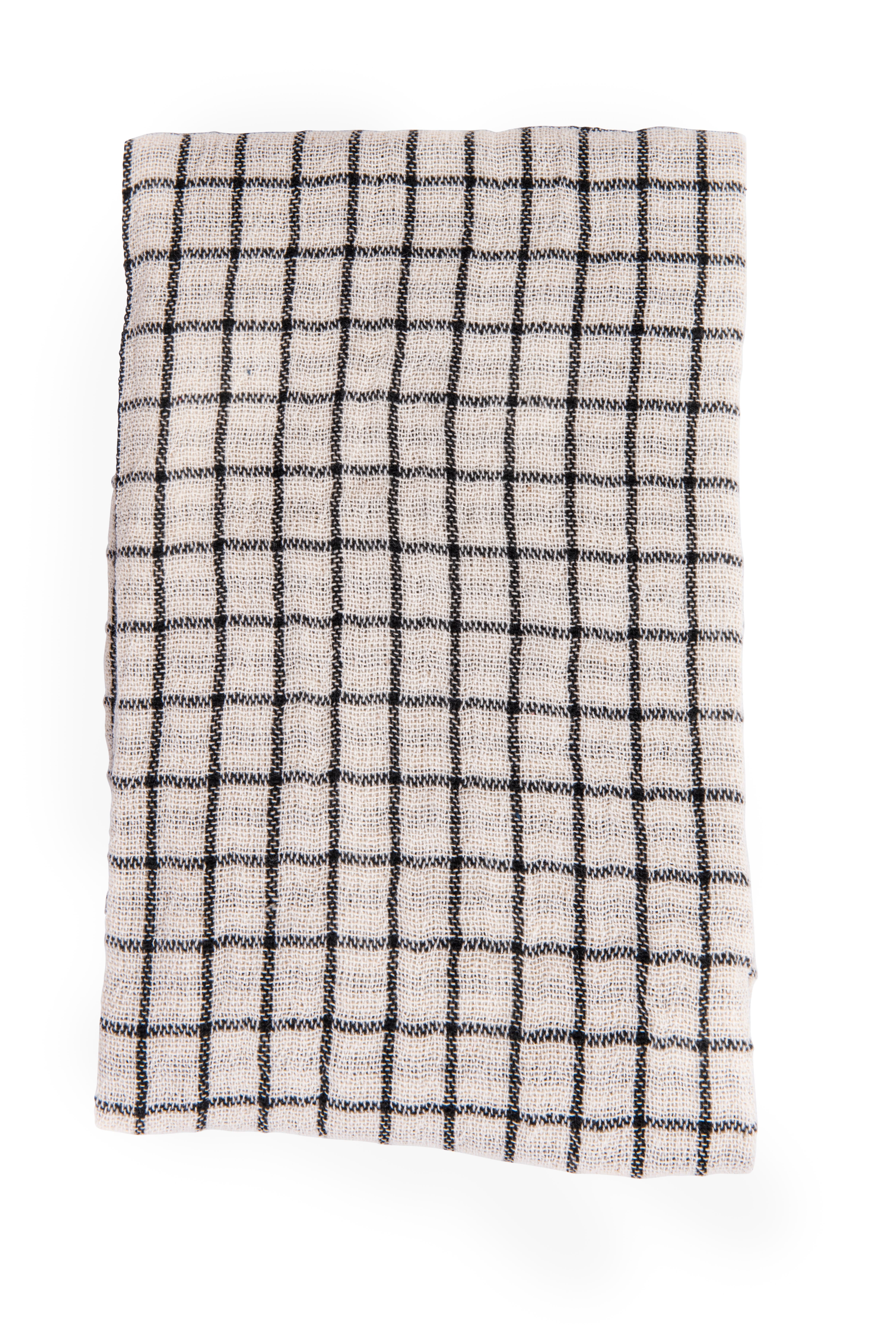 Hello Honey® Blue & Green Stripes & Checks Cotton Tea Towel Set