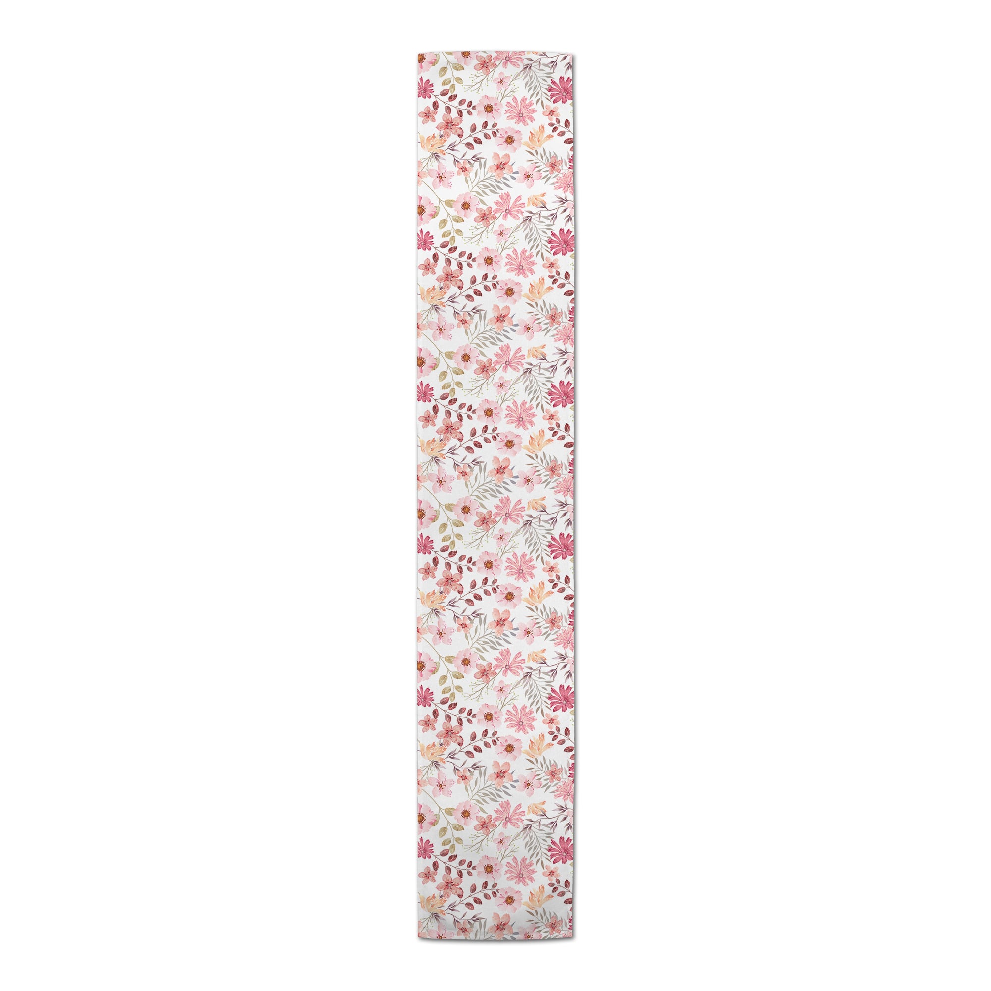Mother's Day Pink Florals Cotton Twill Table Runner