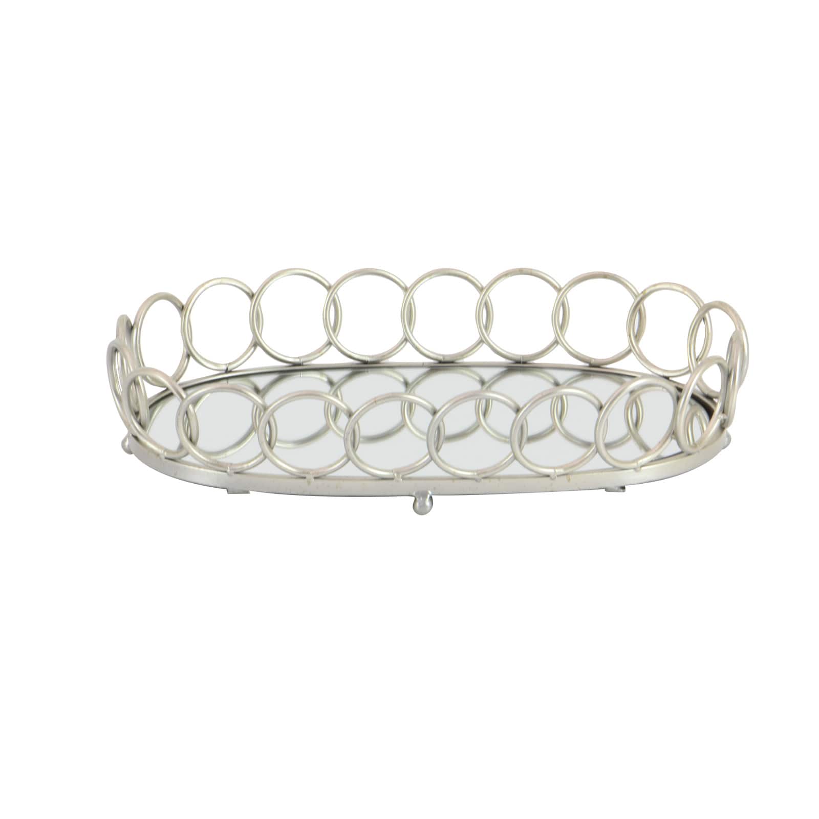 Silver Glam Tray Set