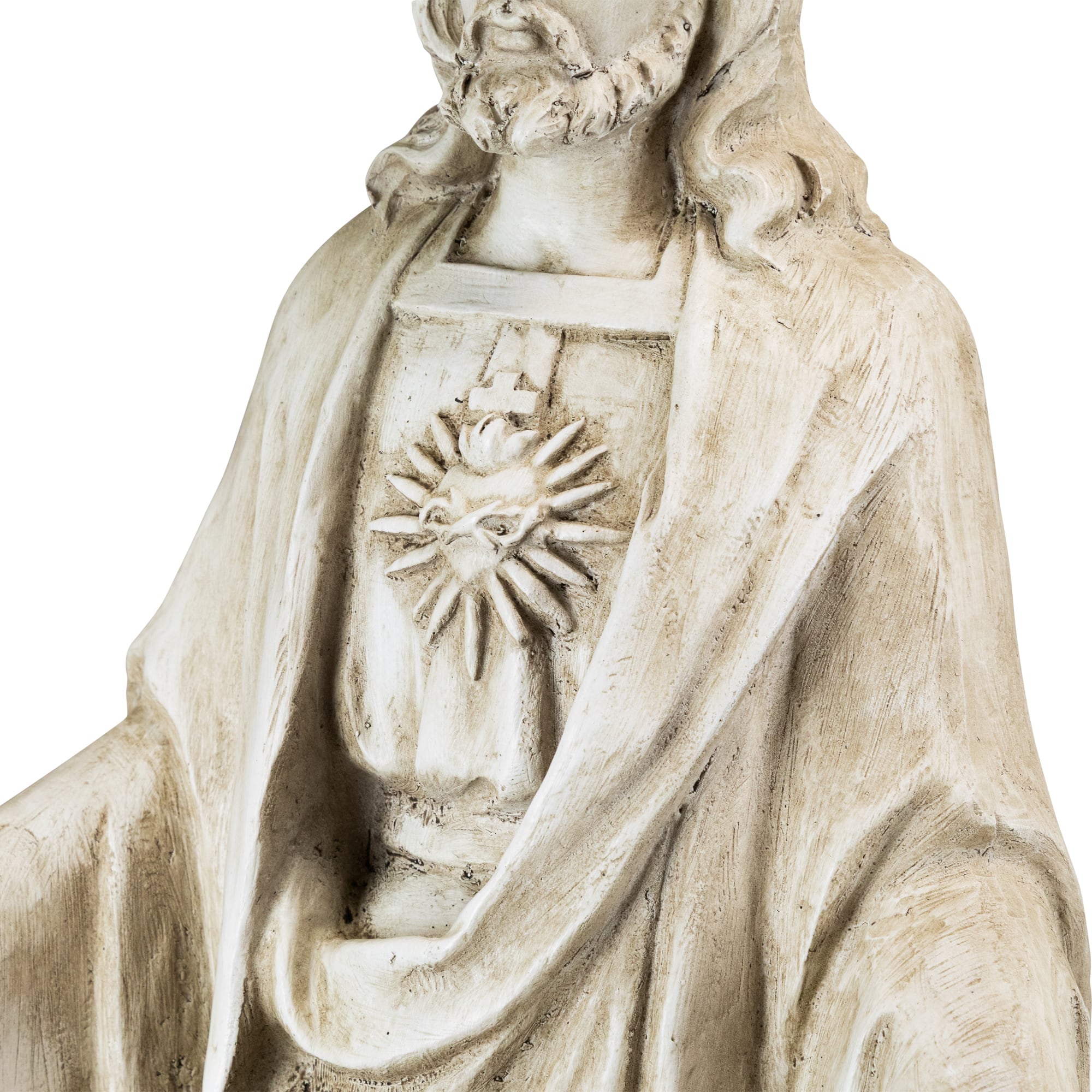 Sacred Heart of Jesus with Open Arms Outdoor Garden Statue - 24.5"